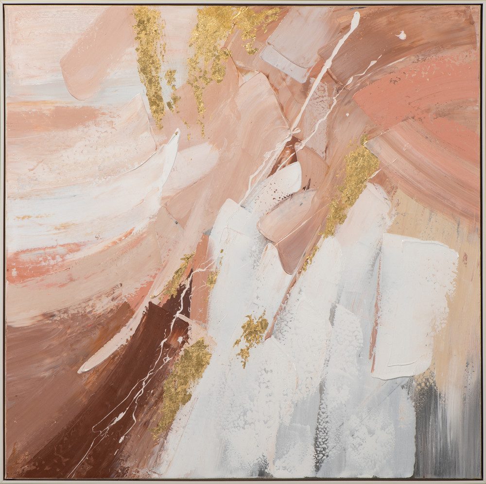 ArtUniverse Gemälde Zarte Farbkomposition 102,5 x 102,5 cm, Abstrakt
