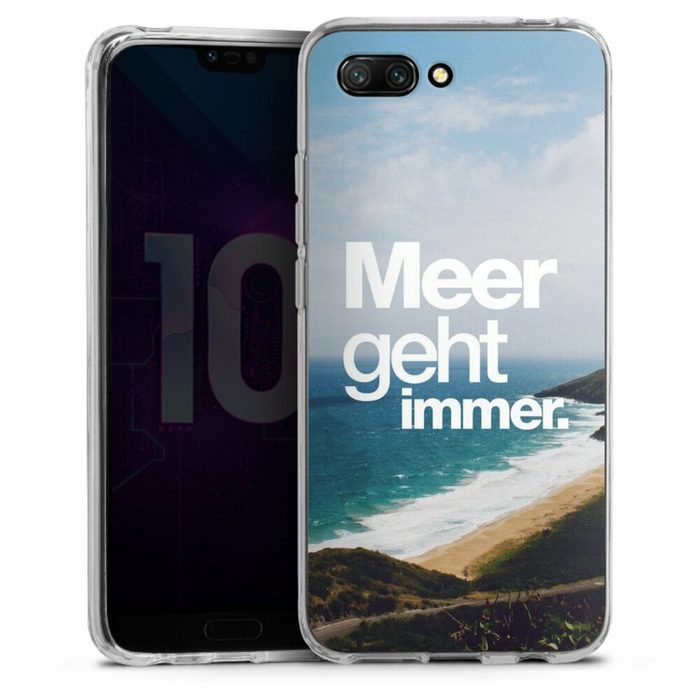 DeinDesign Handyhülle Meer Urlaub Sommer Meer geht immer Huawei Honor 10 Silikon Hülle Bumper Case Handy Schutzhülle