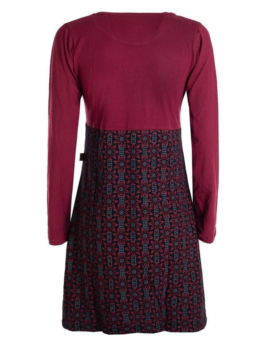Vishes Tunikakleid Damen Langarm Longshirt-Kleid Sweatkleid Tunika-Kleid Sh günstig online kaufen