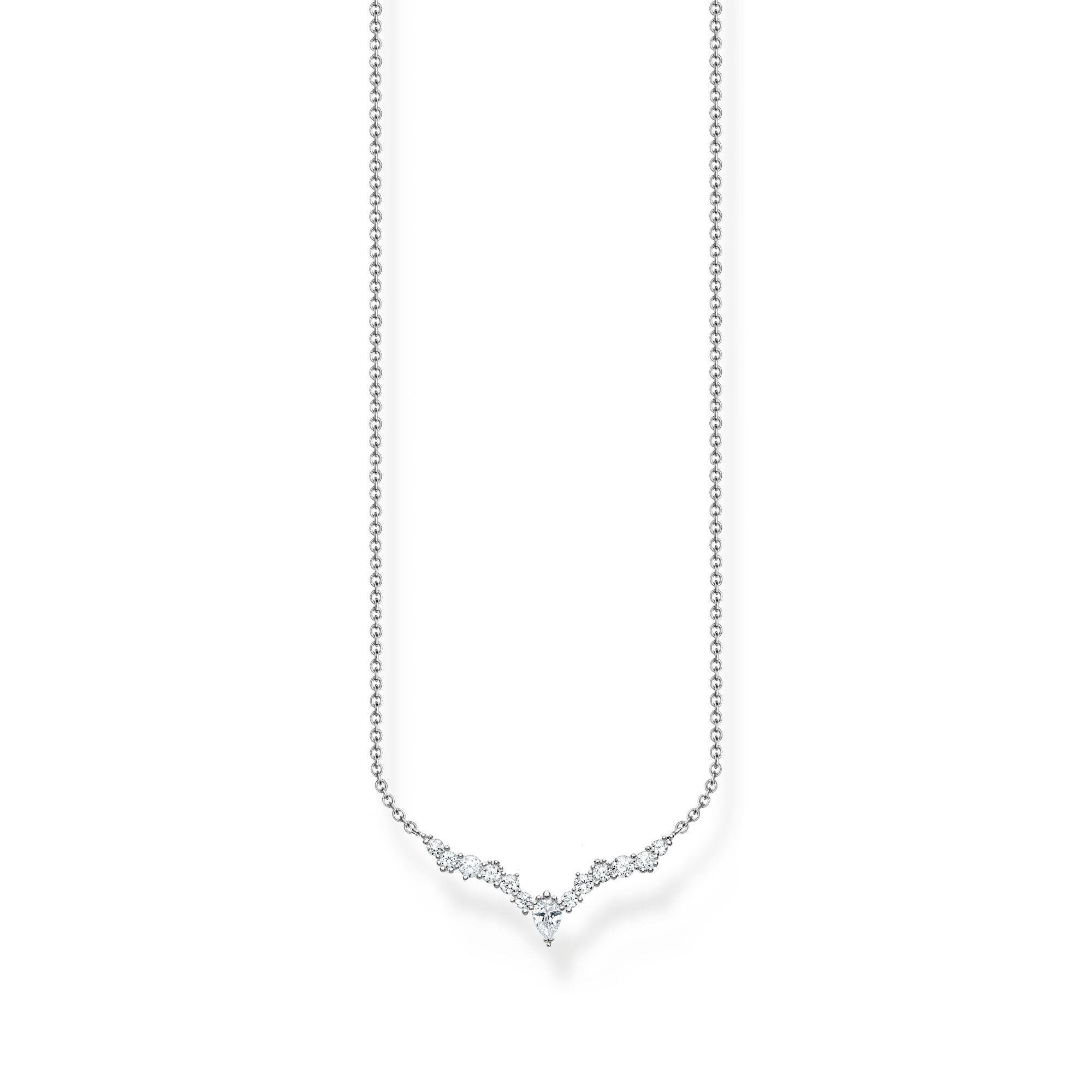 THOMAS SABO Silberkette Kette Eiskristal...