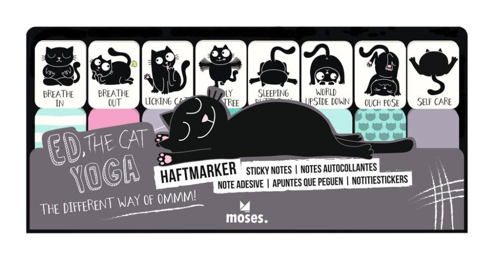 Moses. Verlag Haftmarker Ed, the Cat, Sticky Notes mit 8 lustigen Katzen-Motiven