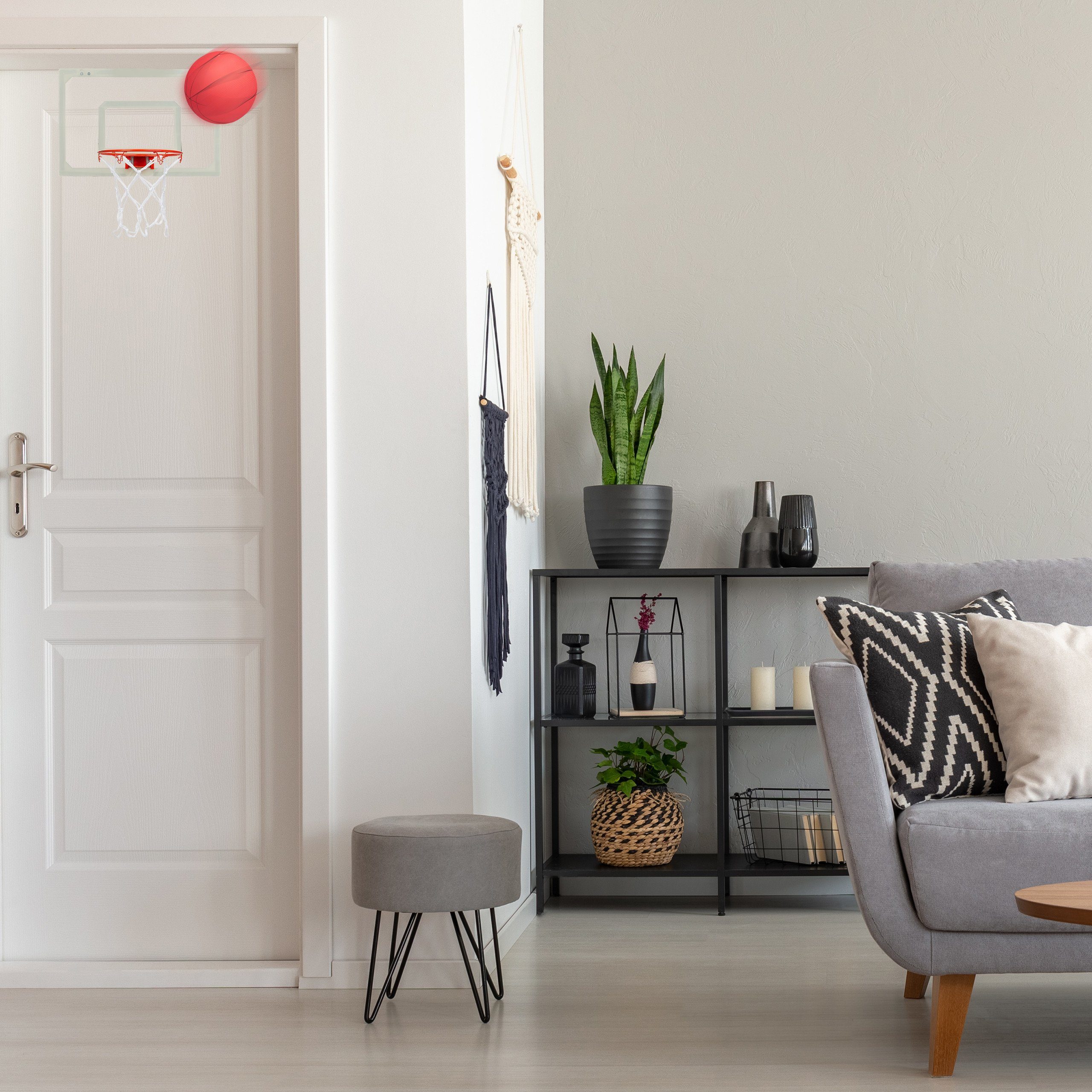 relaxdays Basketballkorb fürs Zimm