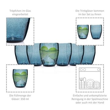 SÄNGER Gläser-Set London Wassergläser, Glas, 320 ml, spülmaschinengeeignet