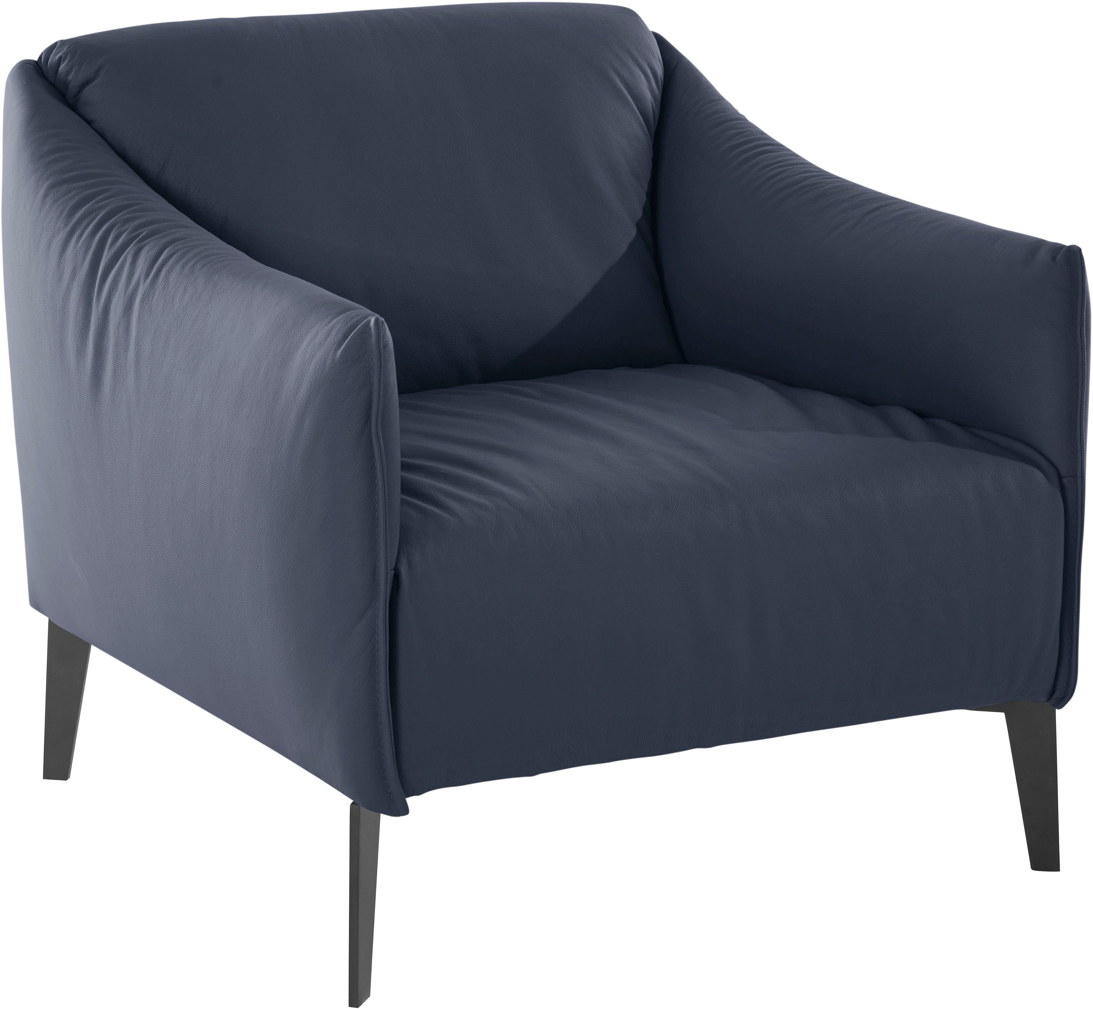 W.SCHILLIG Cocktailsessel sally, mit Metall-Winkelfüßen in Schwarz pulverbeschichtet