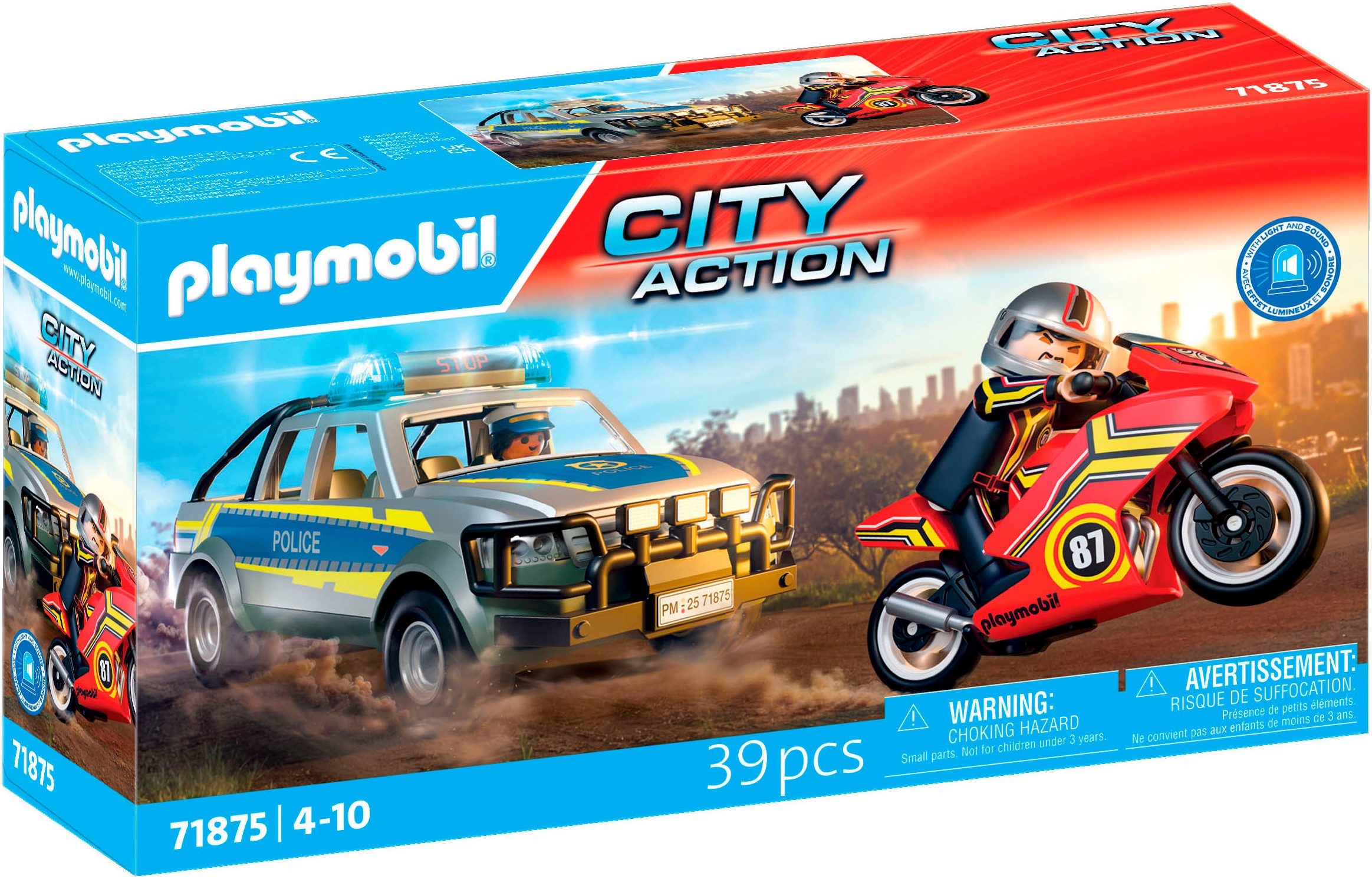 Playmobil® Verfolgungsjagd mit Polizei Pick-Up (71875), Action Heroes Konst günstig online kaufen