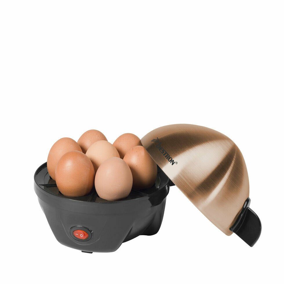 bestron Eierkocher Bestron Eierkocher für 7 Eier inkl. Wasser-Messbecher  mit Eierstecher 3 Härtestärke