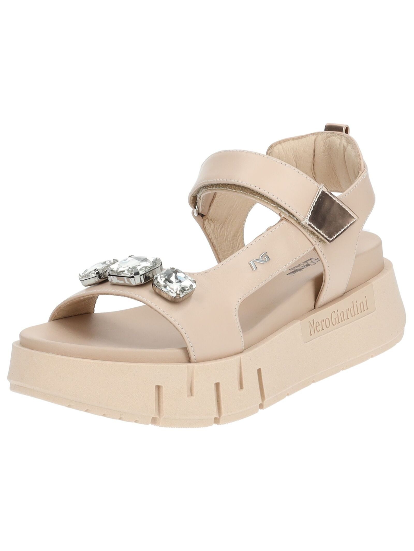 Nero Giardini Sandalen Leder/Textil Riemchensandalette günstig online kaufen