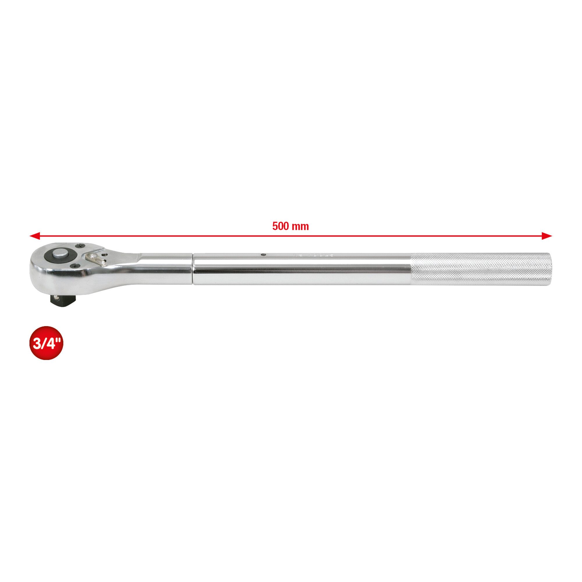 KS Tools Ratsche KS Tools 3/4" CHROMEplus Umschaltknarre, 24 Zahn