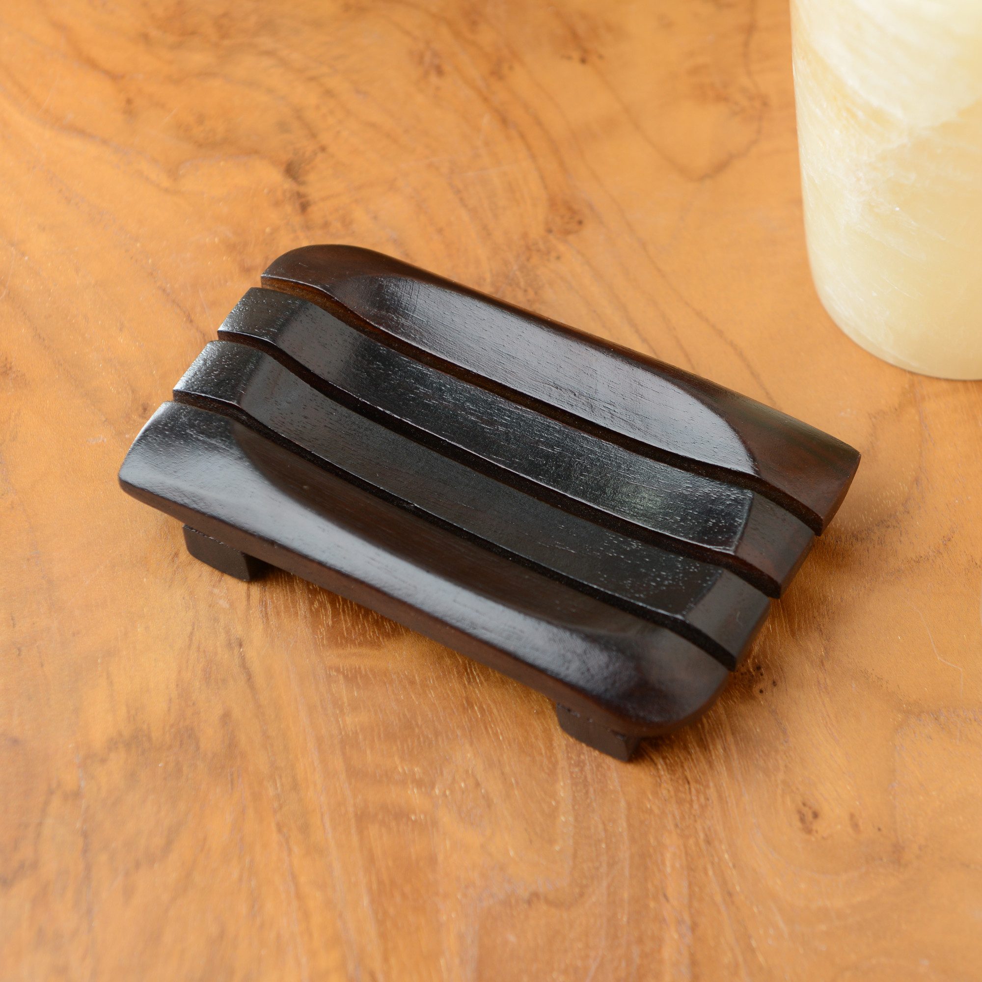 wohnfreuden Seifenschale Teakholz Seifenschale braun rechteckig 10 cm, Breite: 10 cm, 1243