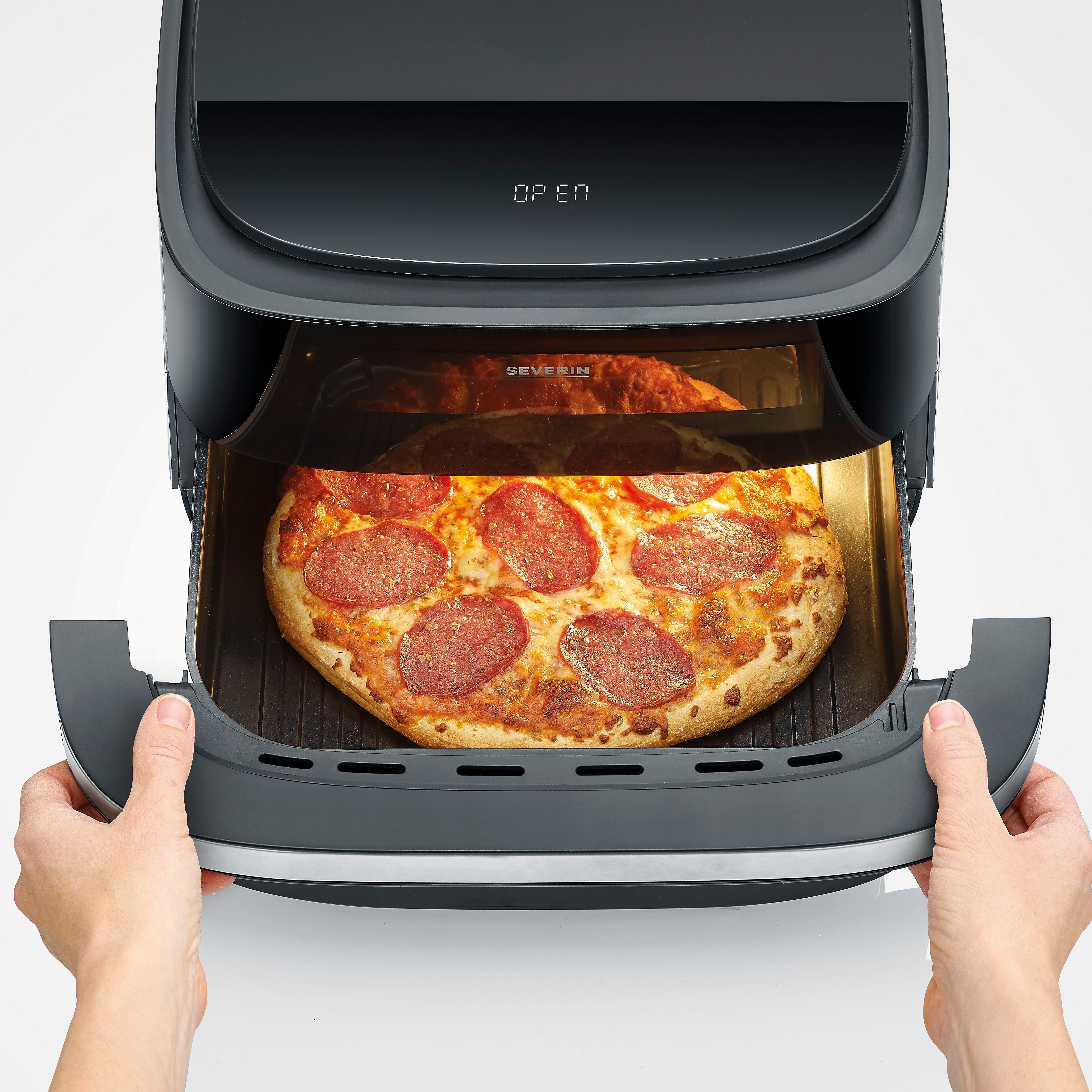 Severin Heißluftfritteuse FR 2464 4 l "Pizza and more", 2100 W – Bild 2 von 5