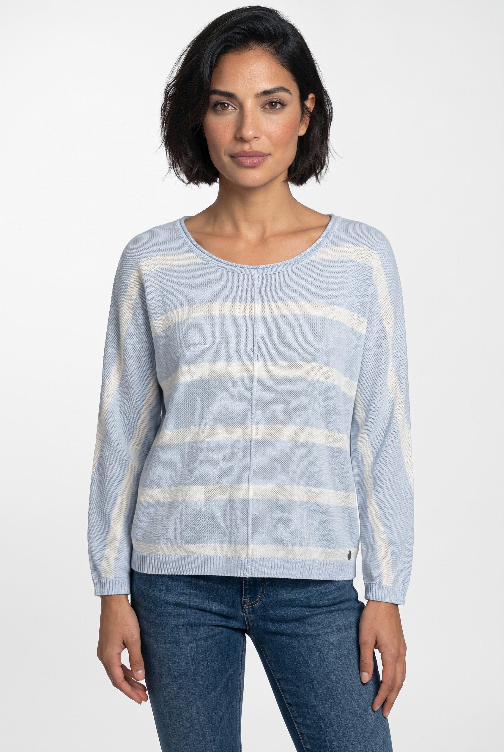 Pepe Jeans Strickpullover ALBERTA im Streifen-Design, locker geschnitten