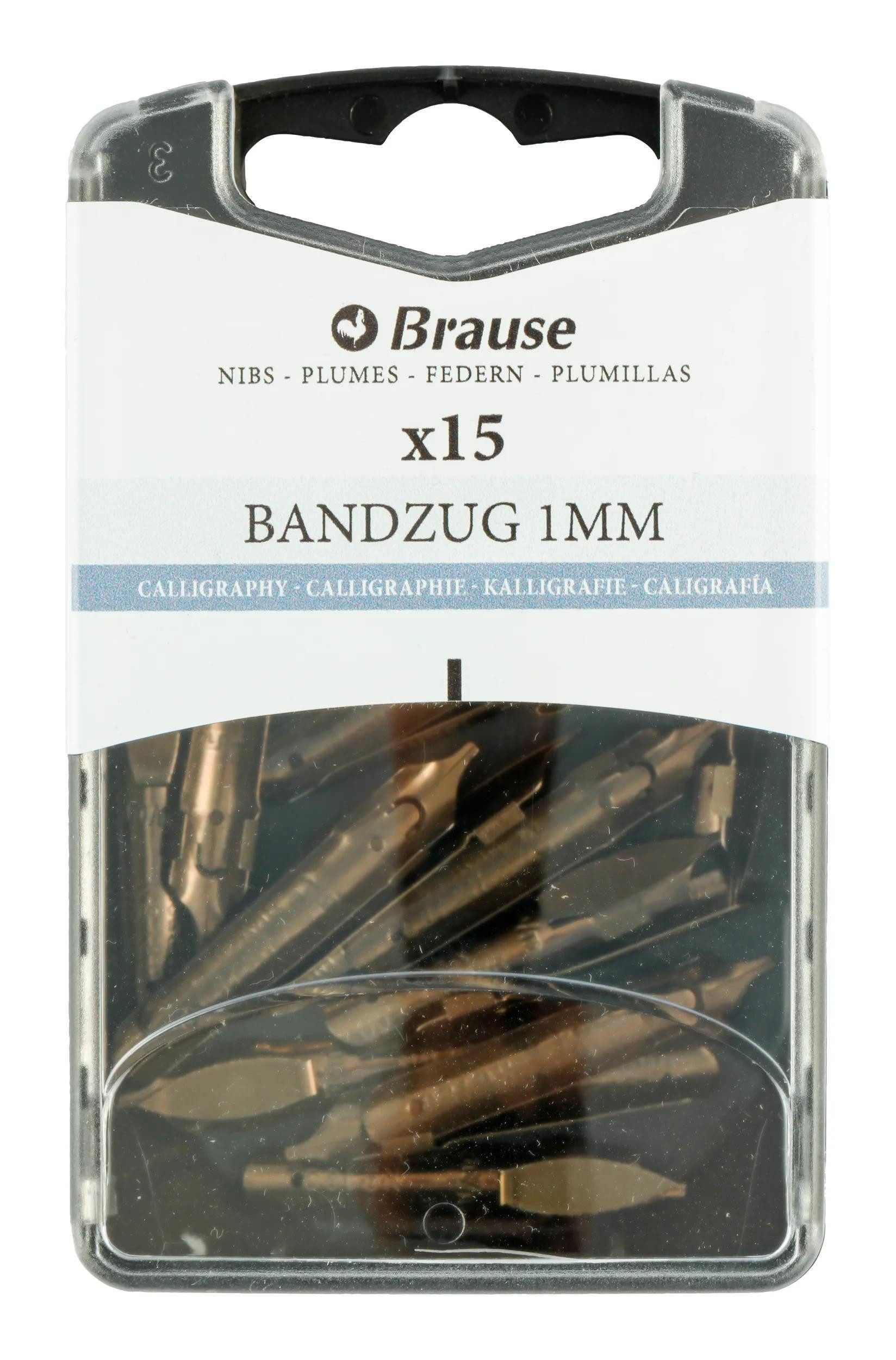 Kalligraphie-Stift Schachtel mit 15 Bandzugfedern 158010B