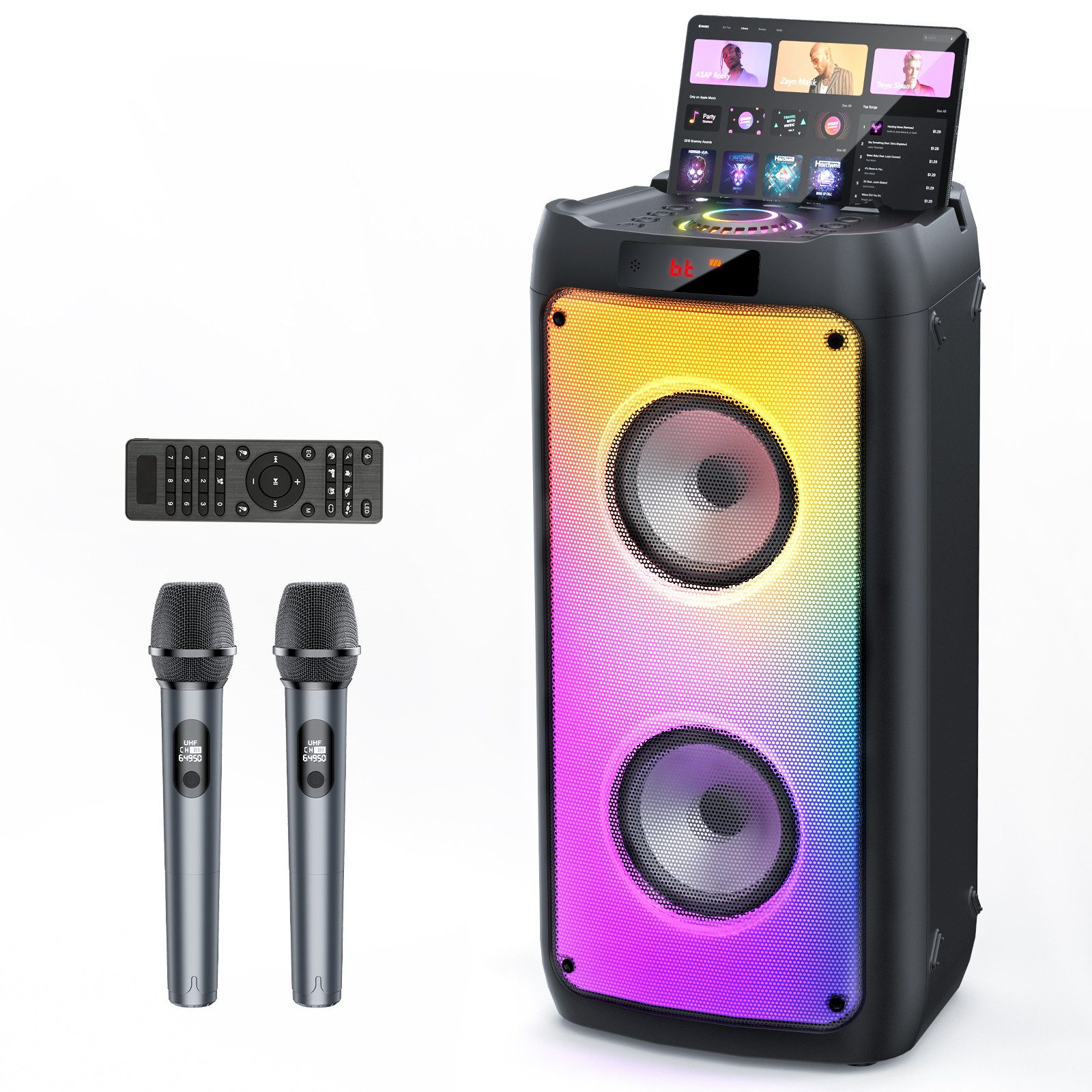 JYX Party Tragbare Bluetooth-Lautsprecher Karaoke-Maschine (für Holiday Party)