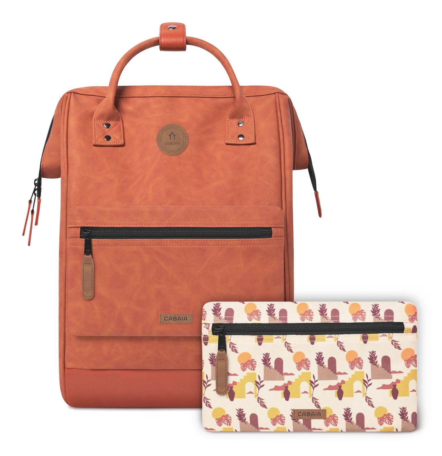 CABAIA Rucksack Vegan Nubuck Backpack (Set, 3-tlg) günstig online kaufen