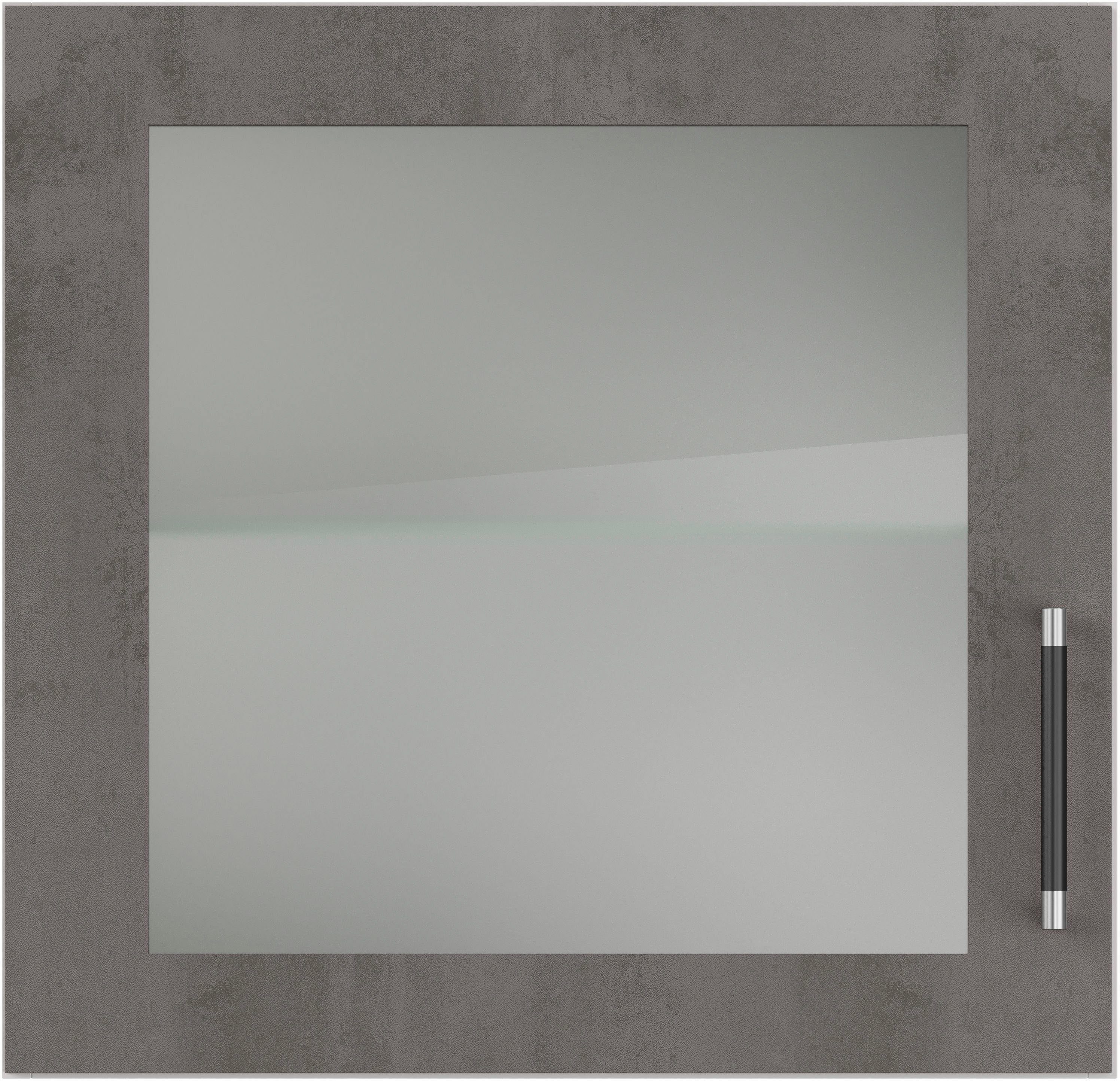 IMPULS KÜCHEN Glashängeschrank "Prag", Breite/Höhe: 50 oder 60/57,9 cm vormontiert, mit Glasdrehtür, mit verstellbarem Glasfachboden