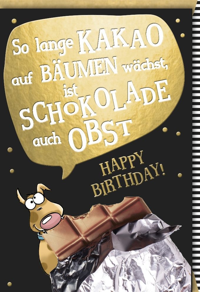Grußkarten Geburtstag - Glückwunschkarte im Format 11,5 x 17 cm mit Umschlag