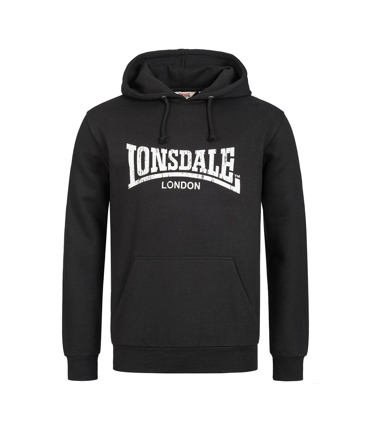 Lonsdale Hoodie Lonsdale Herren Hoodie Wolterton black/white (1-tlg., kein Set)