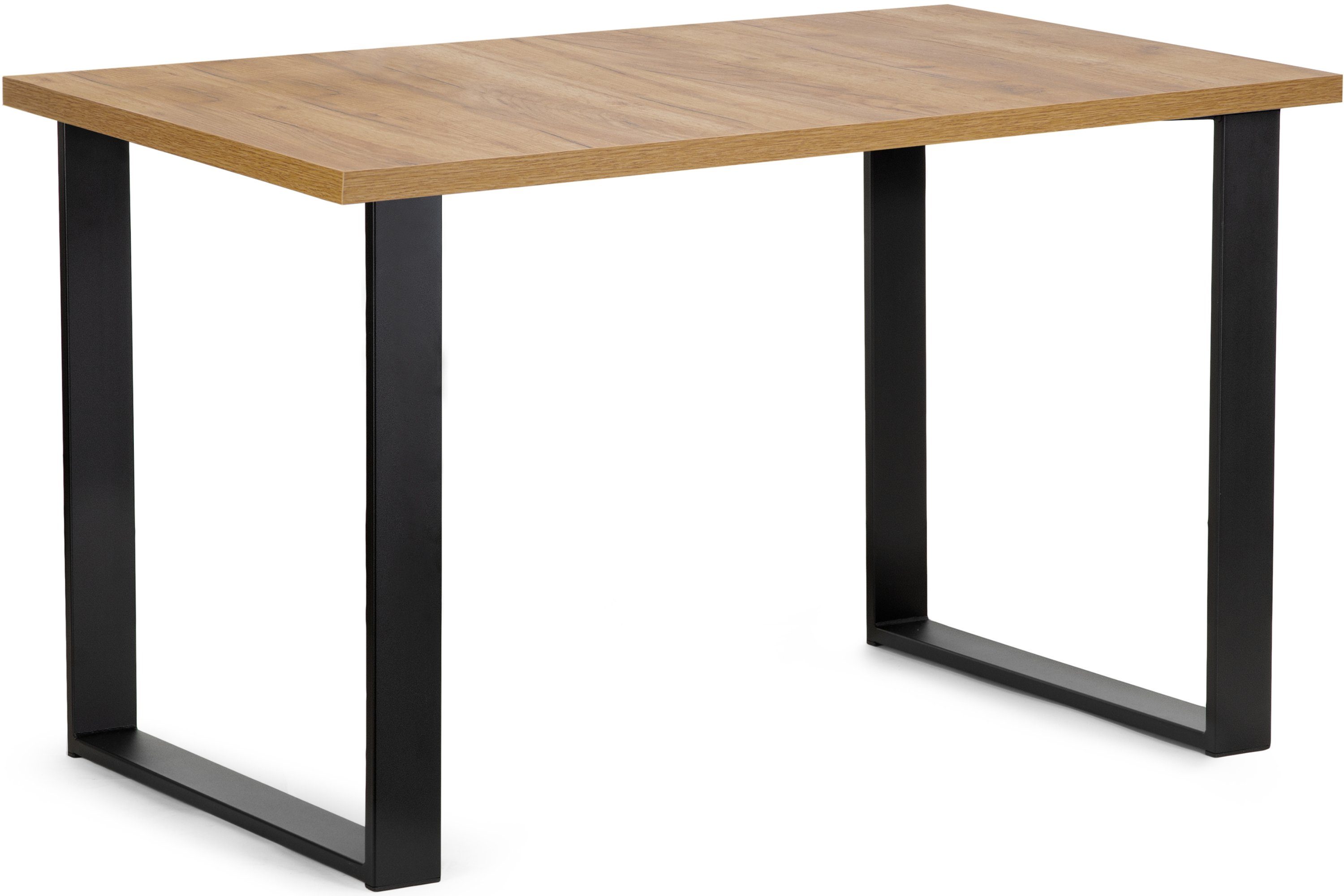 KONSIMO® Esstisch CETO Esszimmertisch Küchentisch 125x80cm, rechteckig, Loft-Stil