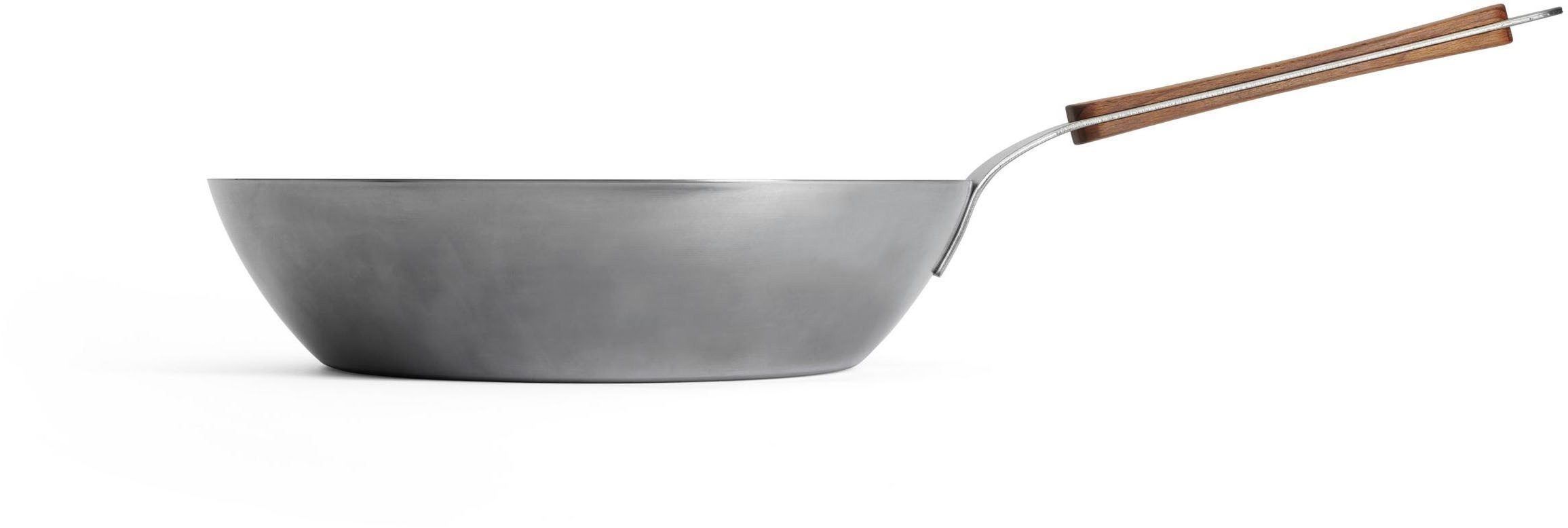 WOLL Schmorpfanne Woll Carbon Steel Hochrandpfanne, Karbon-Stahl (1-tlg), natürlicher Antihafteffekt nach dem Einbrennen