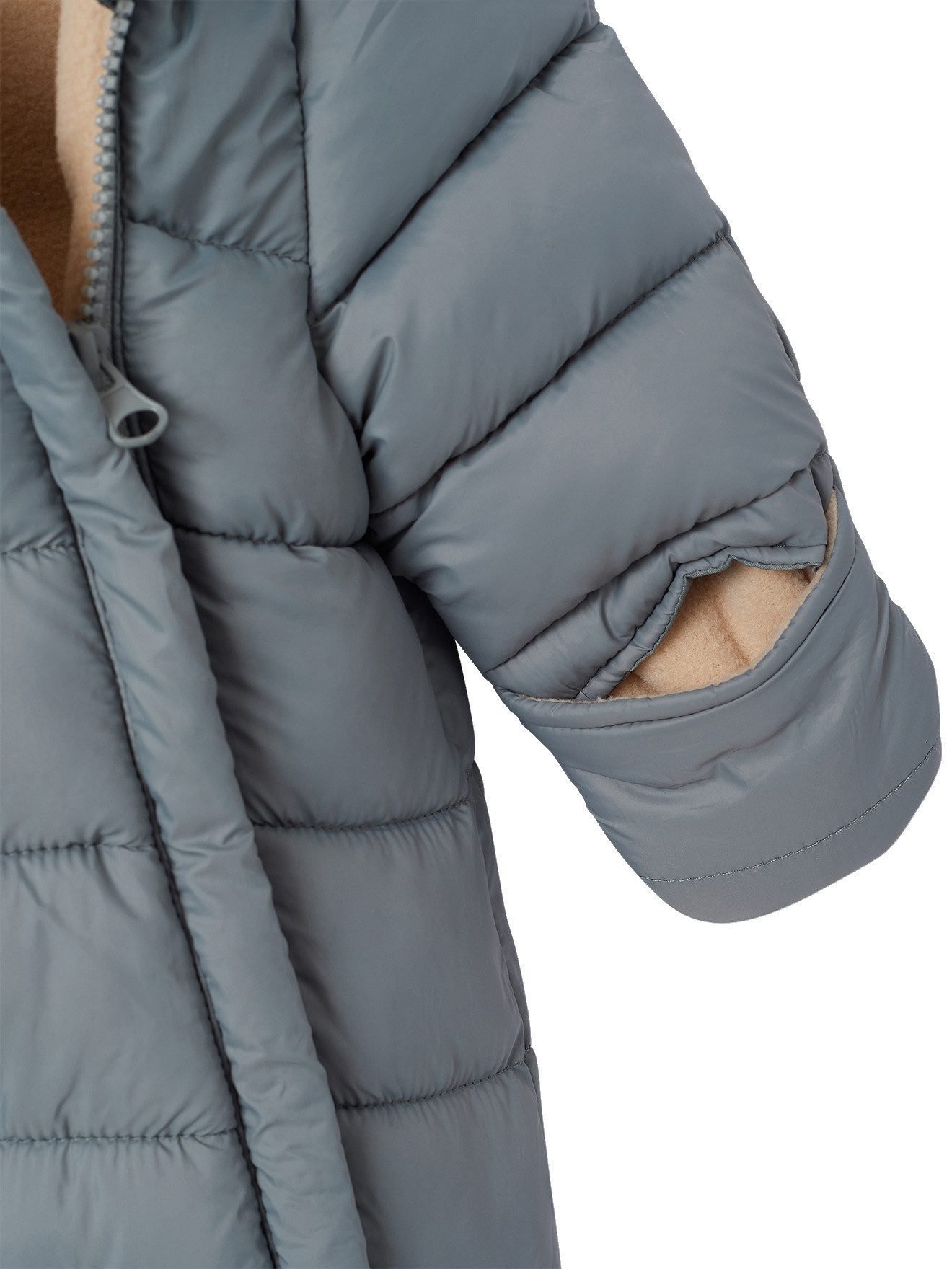 vertbaudet Overall Baby Winter-Overall mit Bär-Applikation – Bild 3 von 5