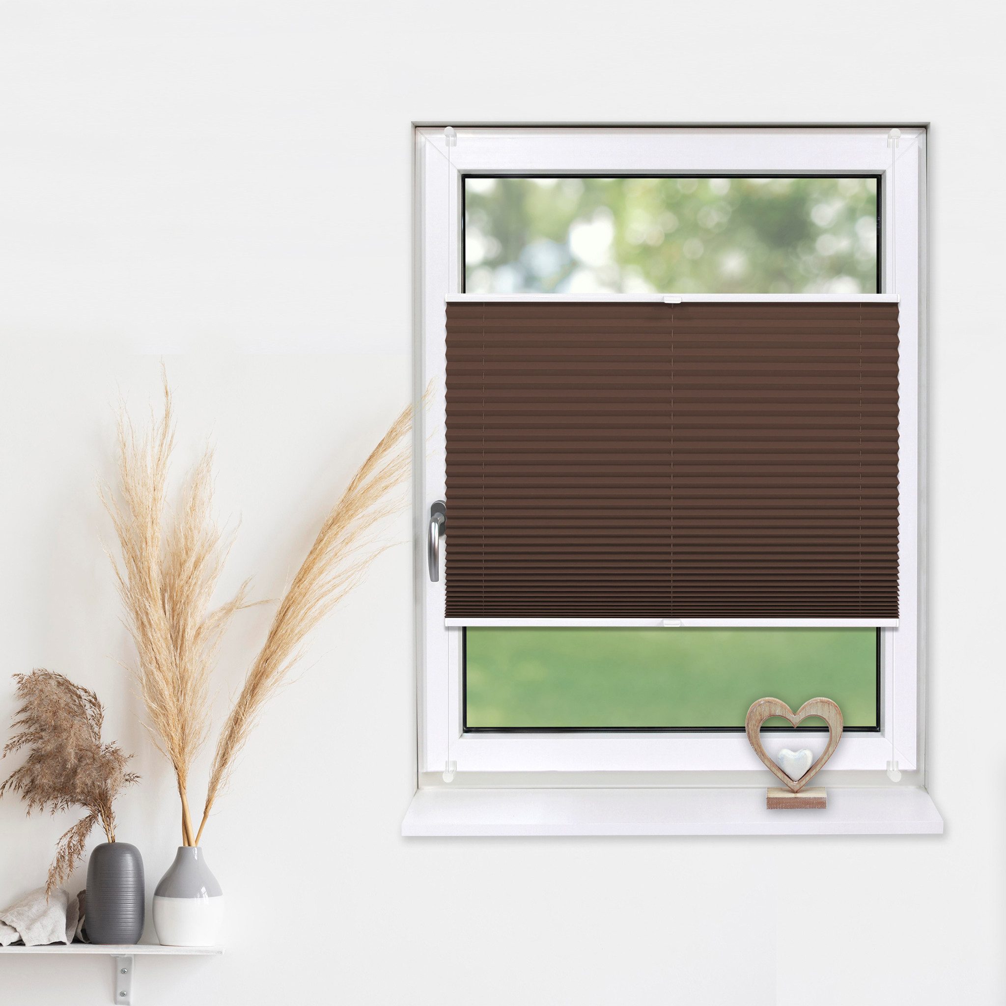 Deco-Raum Plissee Basic, blickdicht, Klemmträger, auf günstig online kaufen