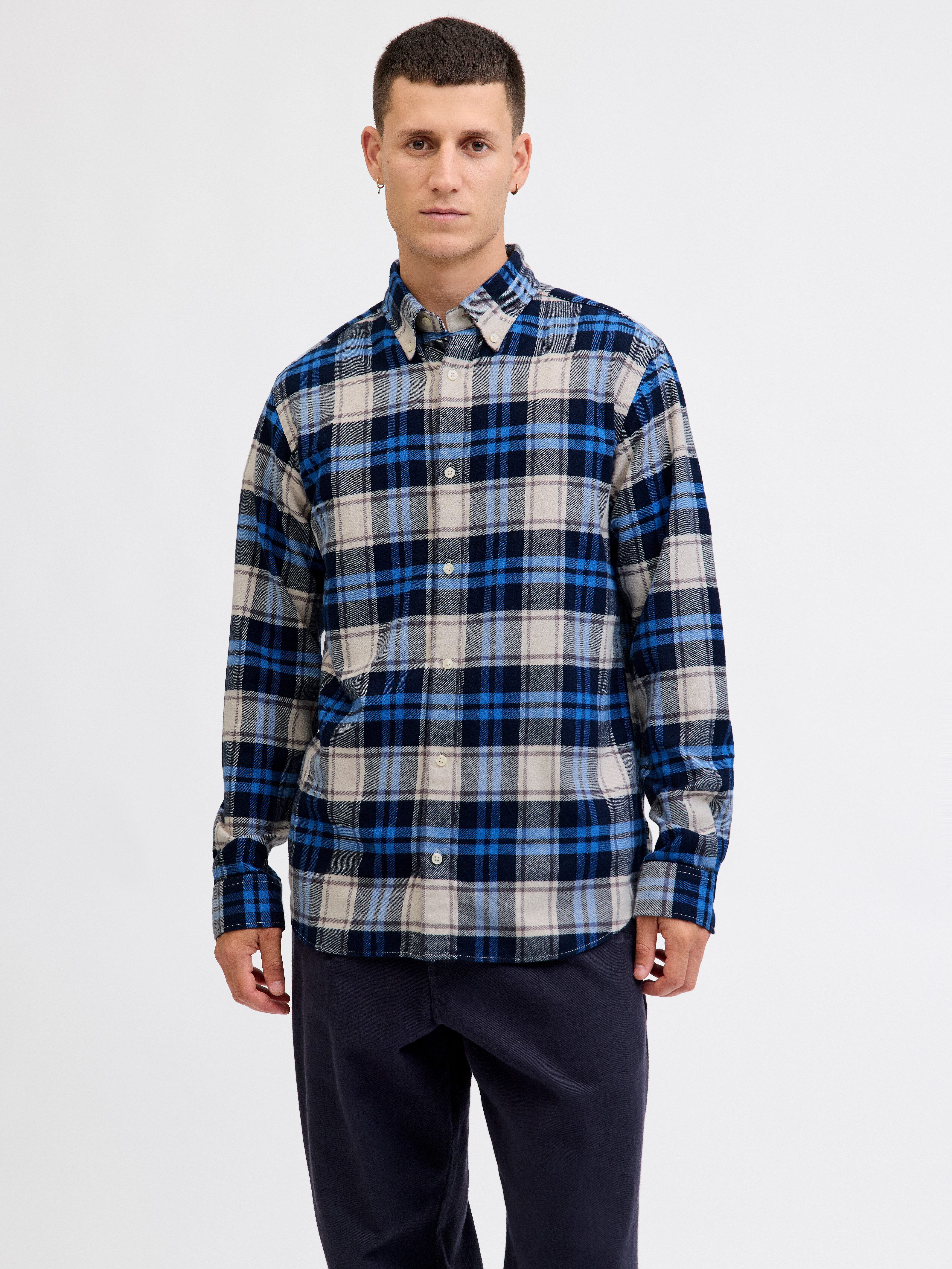 Jack & Jones Langarmhemd JPRBLUBARKLEY FLANNEL günstig online kaufen