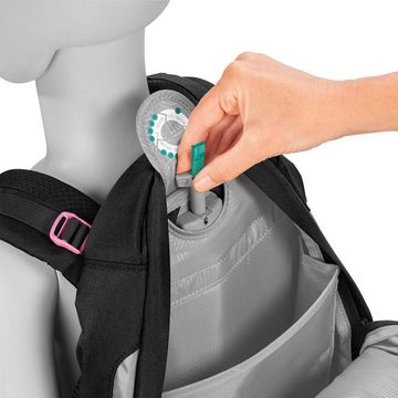 coocazoo Schulranzen Schulrucksack-Set MATE Pink Illusion 3-teilig (Rucksack, Mäppchen, Sporttasche), ergonomisch, reflektiert, Körpergröße: 135 - 180 cm