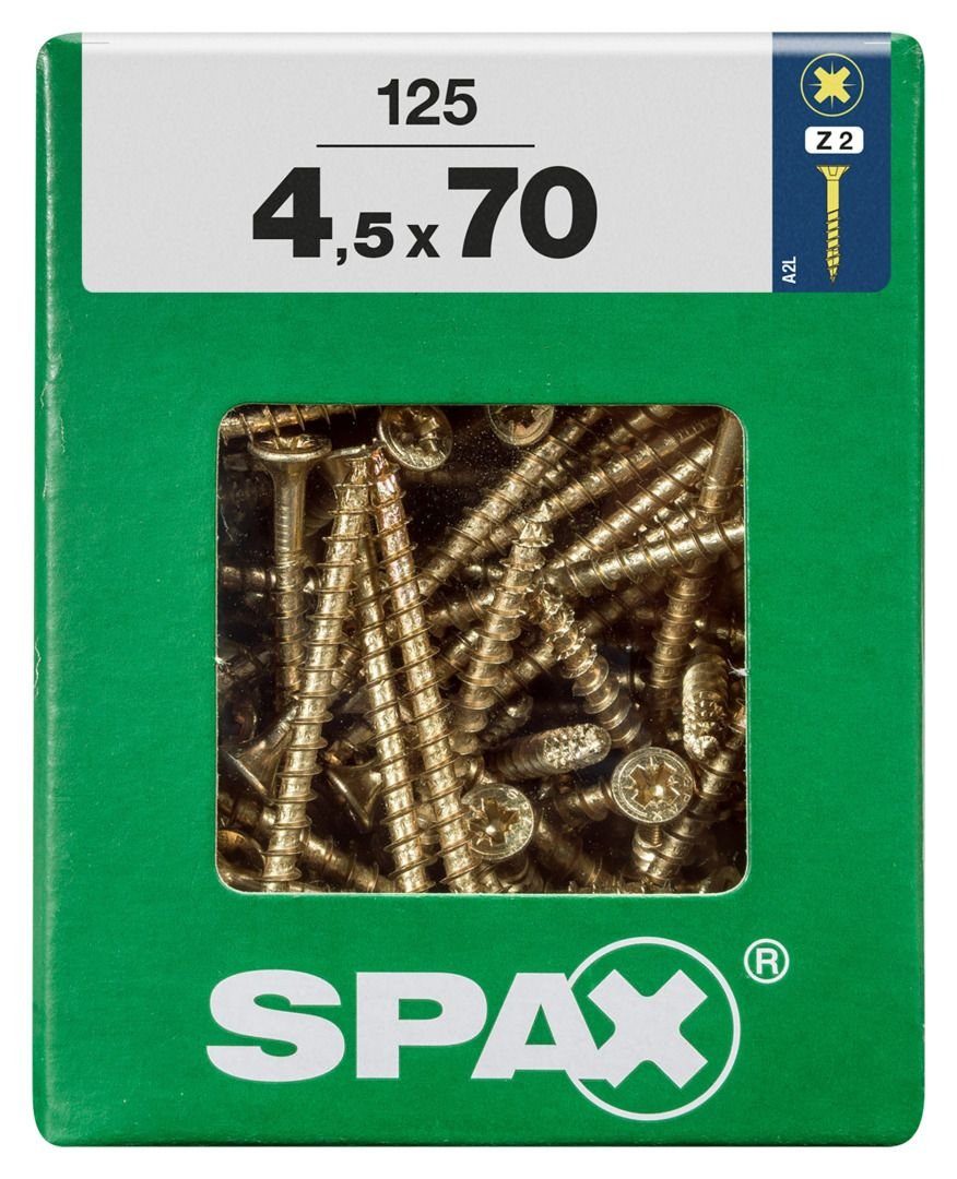 Spax mm 4.5 125 2 Holzbauschraube SPAX Universalschrauben x - PZ 70