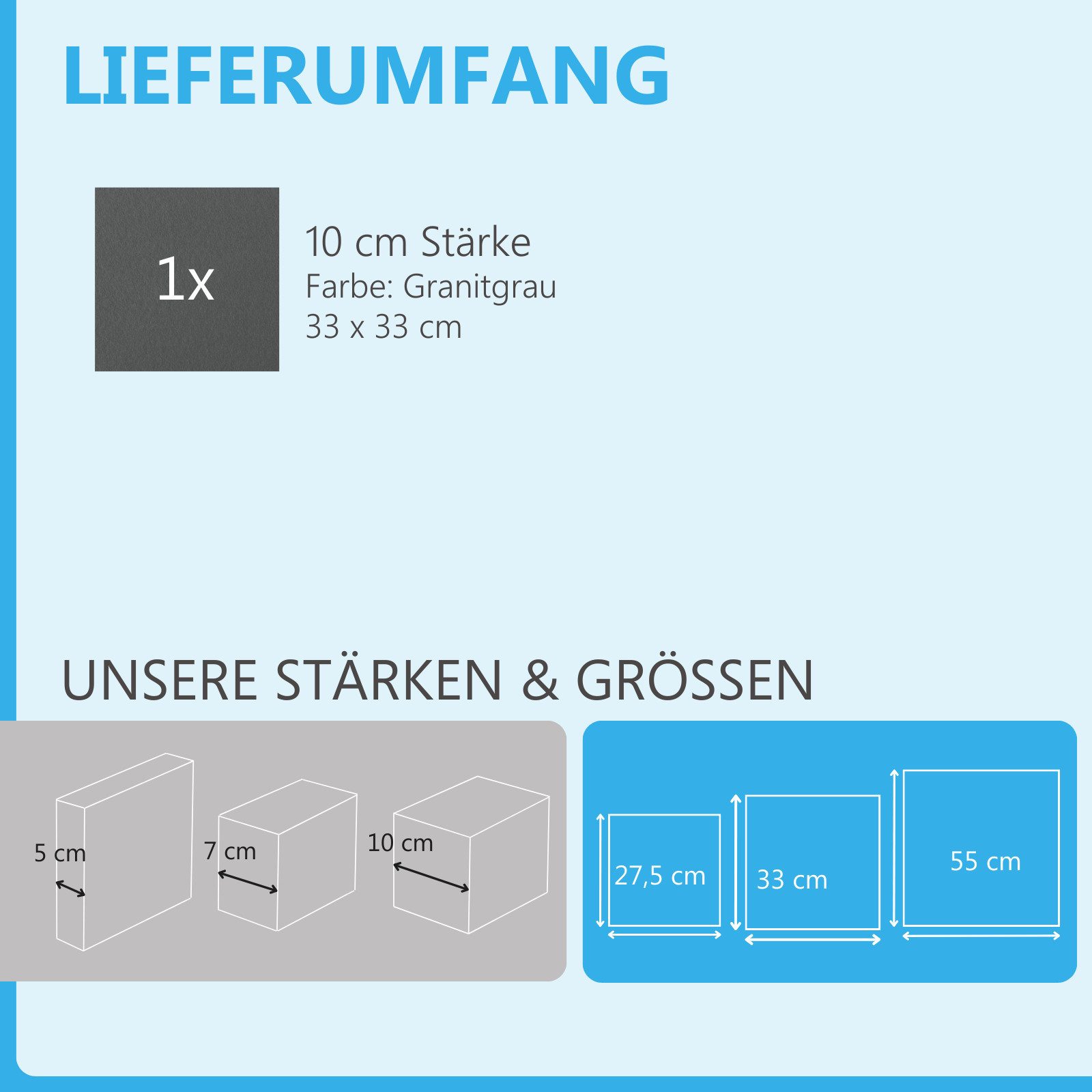 platino24 Akustikplatte Regaleinsatz aus Basotect® G+ mit Akustikfilz