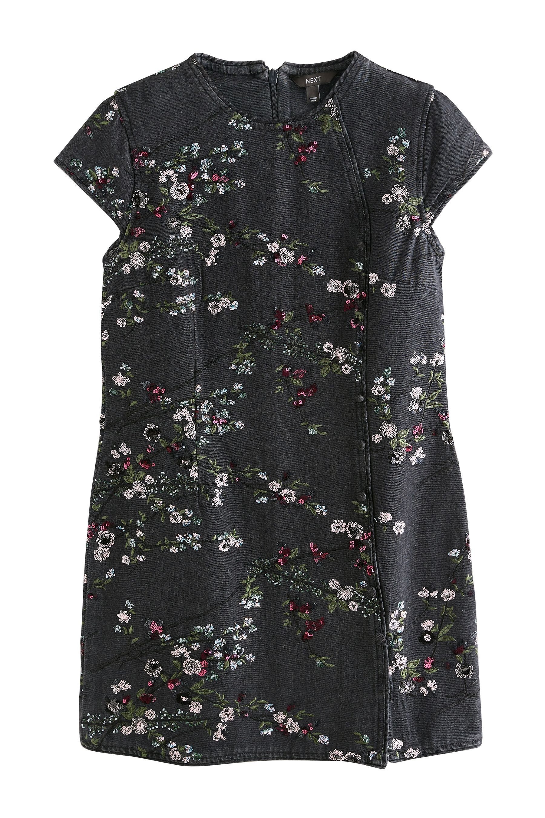 Next Jeanskleid Verziertes Jeans-Minikleid (1-tlg) günstig online kaufen