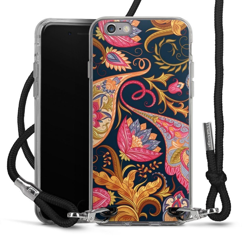 DeinDesign Handyhülle »Muster Ornamente Mandala Floral Autumn 1«, Apple iPhone  6 Handykette Hülle mit Band Case zum Umhängen