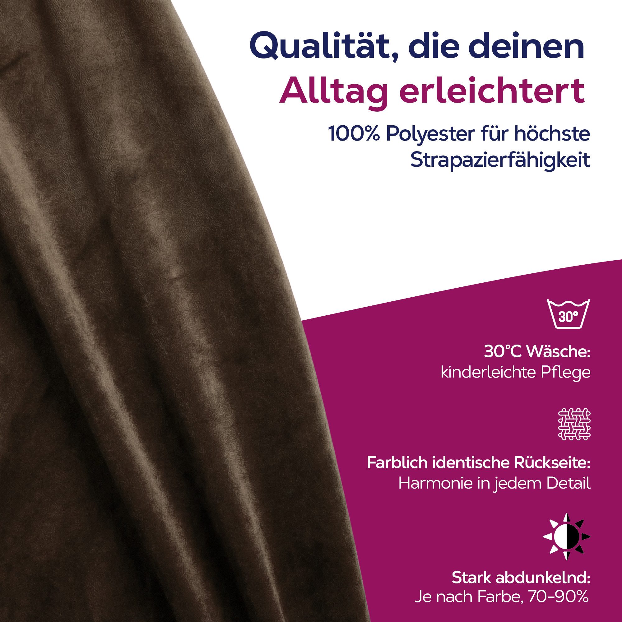 Beautex Verdunkelungsvorhang Samt Vorhang Ösen Gardine Velvet blickdicht abdunkelnd (1 St), Ösen, abdunkelnd
