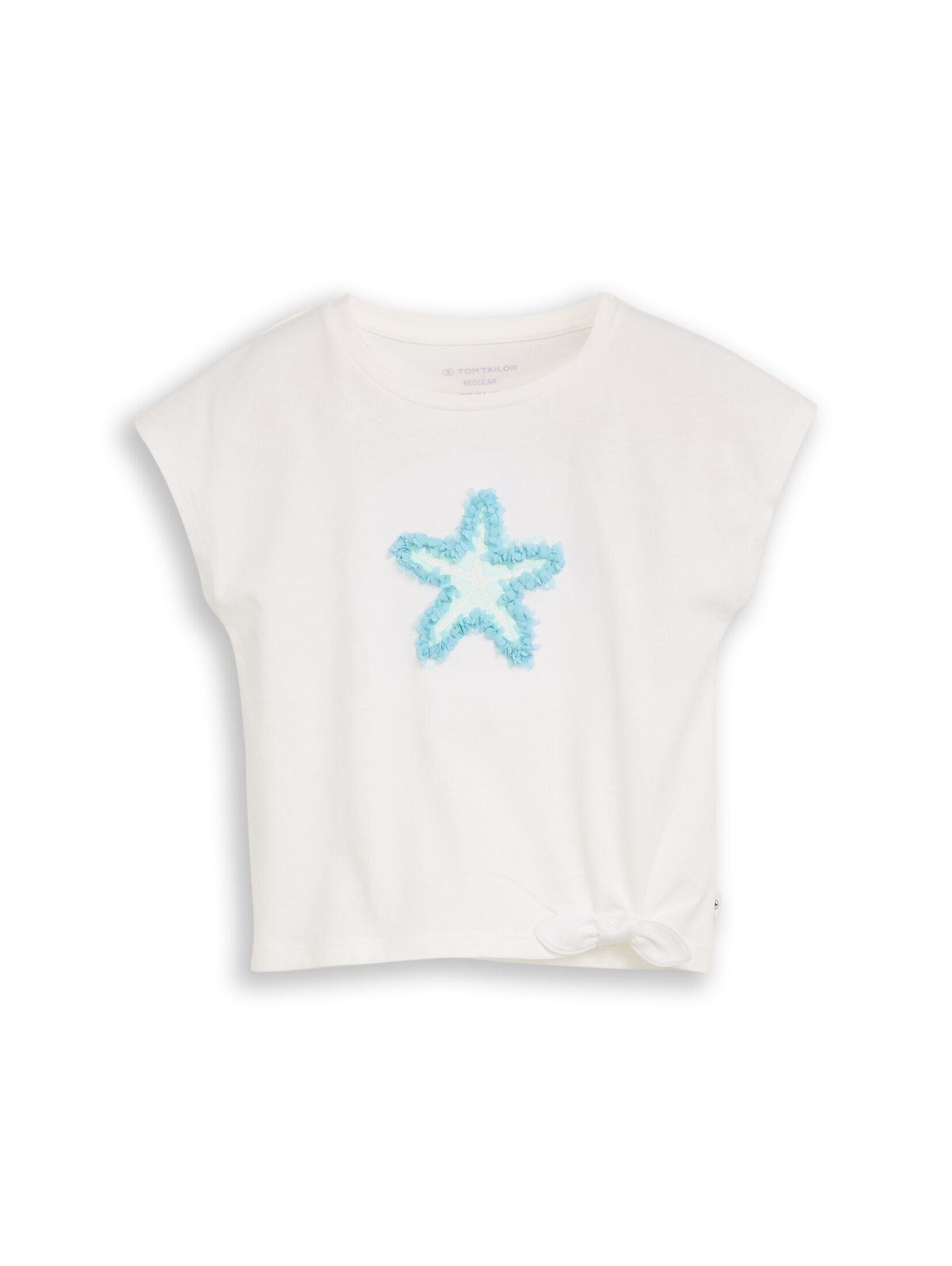 TOM TAILOR T-Shirt T-Shirt T-Shirt mit Knoten-Detail