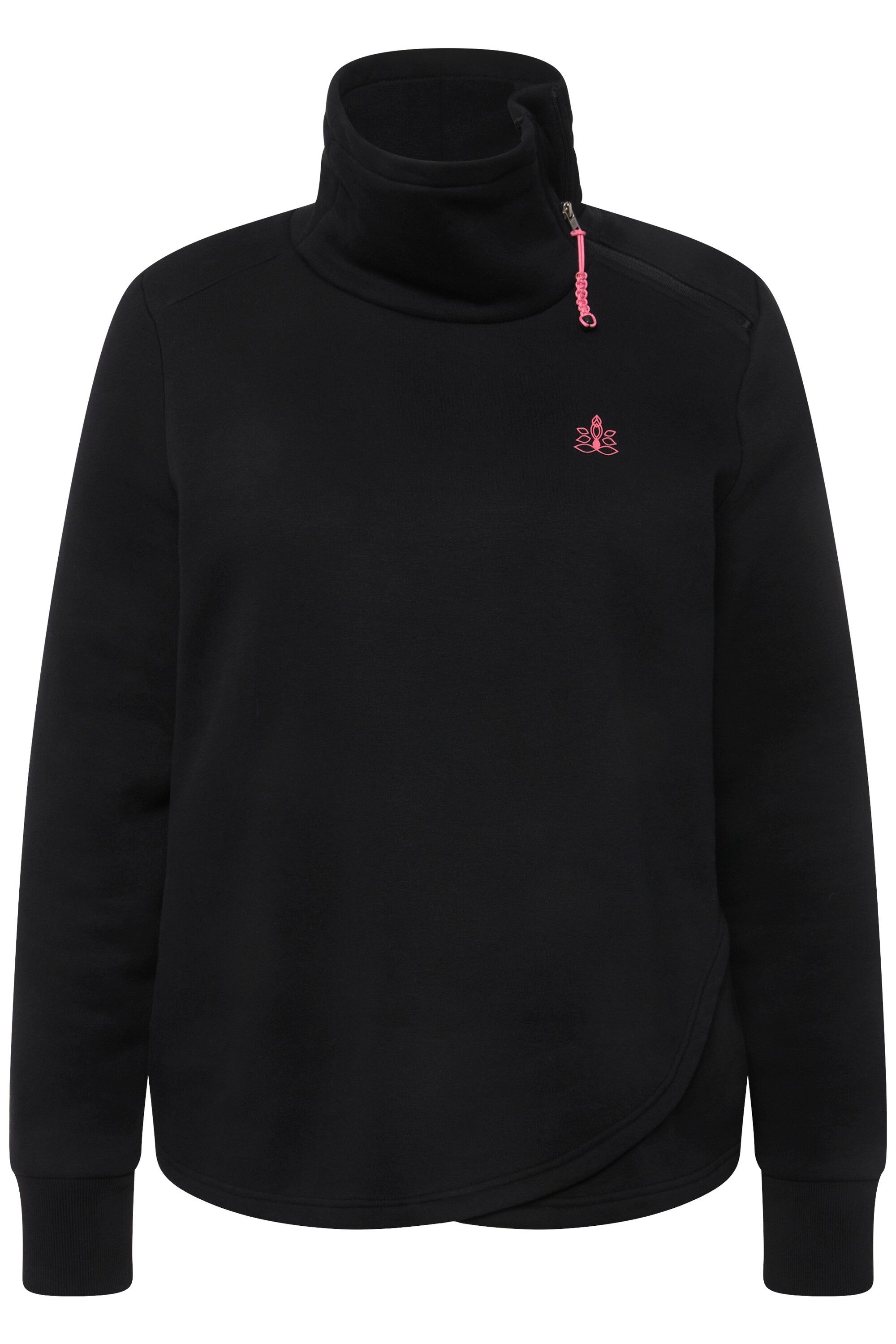 Ulla Popken Sweatshirt Sweatshirt Stehkragen Zipper günstig online kaufen