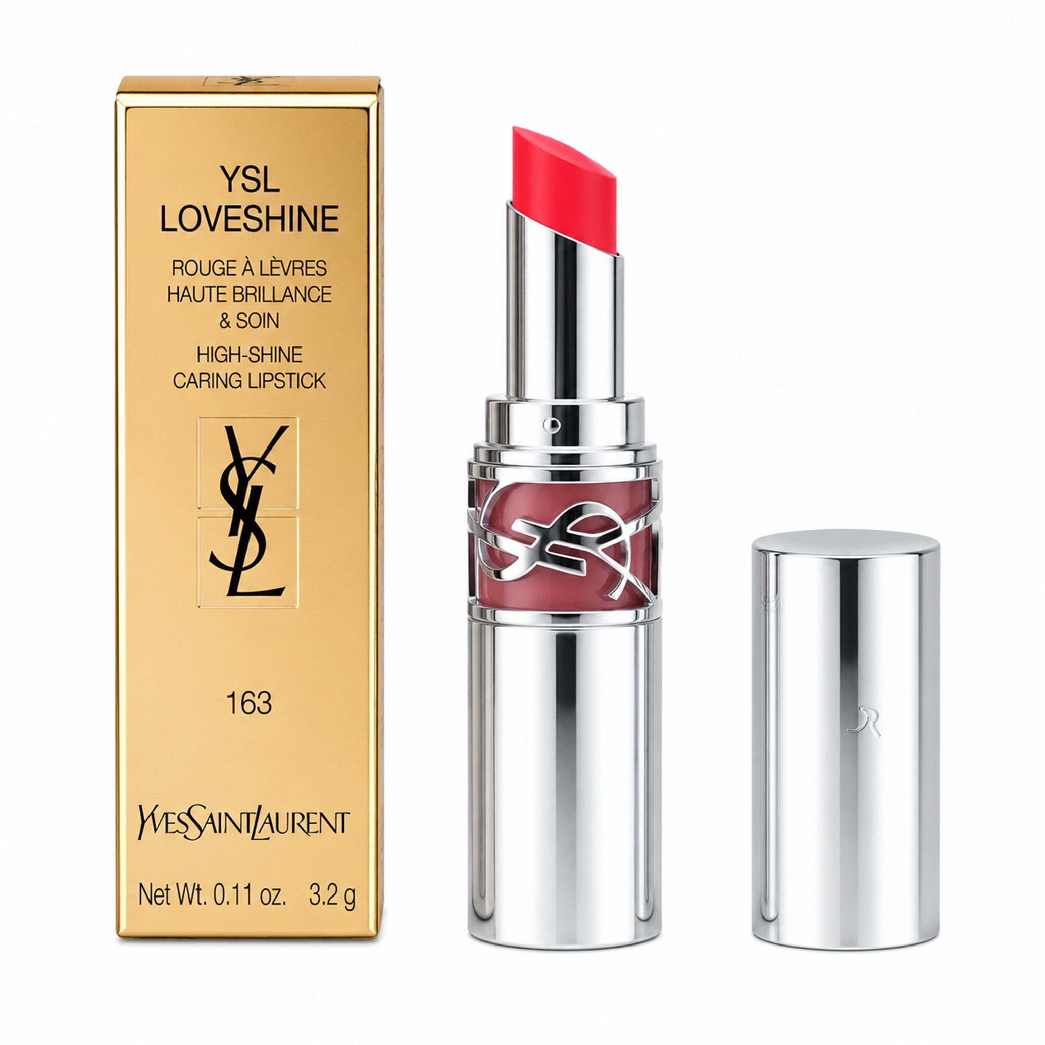YVES SAINT LAURENT Lippenstift Yves Saint Laurent YSL Loveshine 163 Rasberry Crush Lipstick 3,2 g