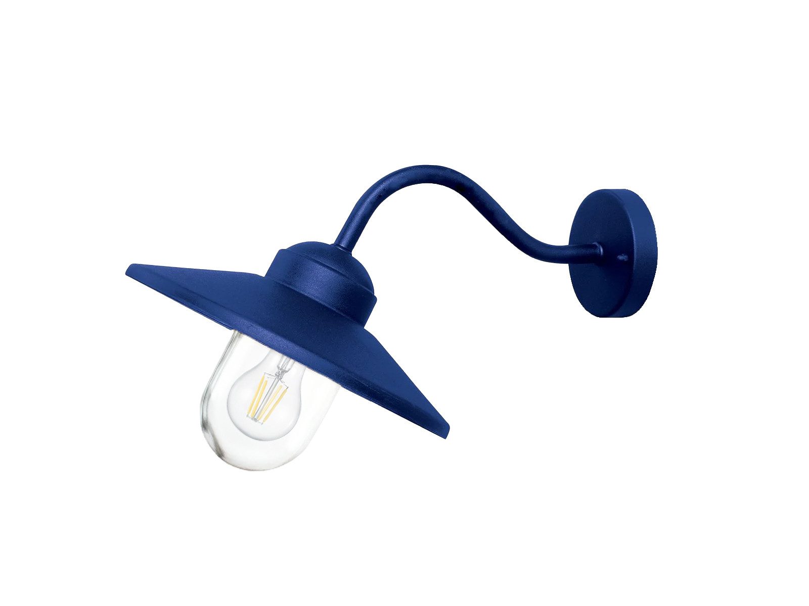 Elstead LIGHTING LED Außen-Wandleuchte, LED wechselbar, Warmweiß, Außenleuchten Fassadenbeleuchtung Haus-wand in Marineblau, Höhe 25,5cm