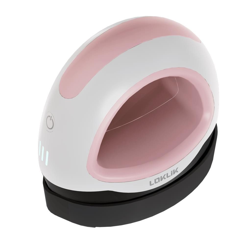 LOKLIK Reisebügeleisen Mini Heat Press pink, Kompakte Heizpresse, Transferpresse zum Aufbügeln, Textildruck