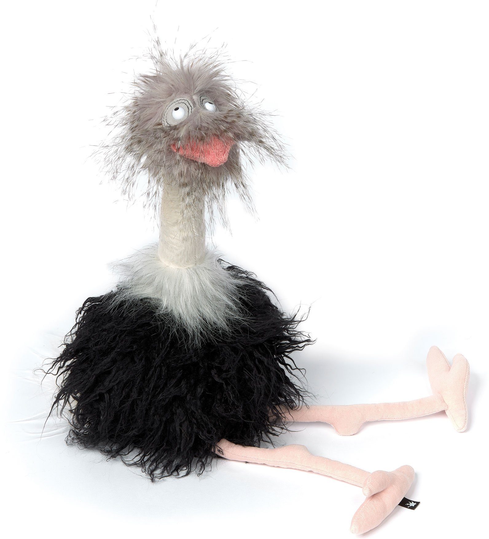 Image of sigikid BeastsTown Kuscheltier Strauss "Head Up", 53 cm, schwarz