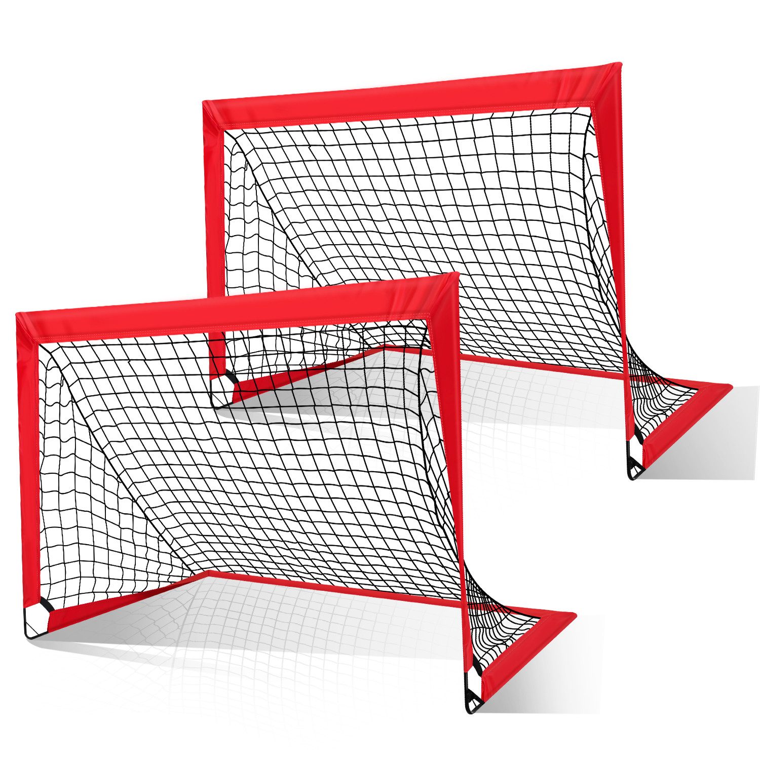 Fußballtor Fußballtor Schneller Aufbau klappbar 120x90x90cm 2er-Set