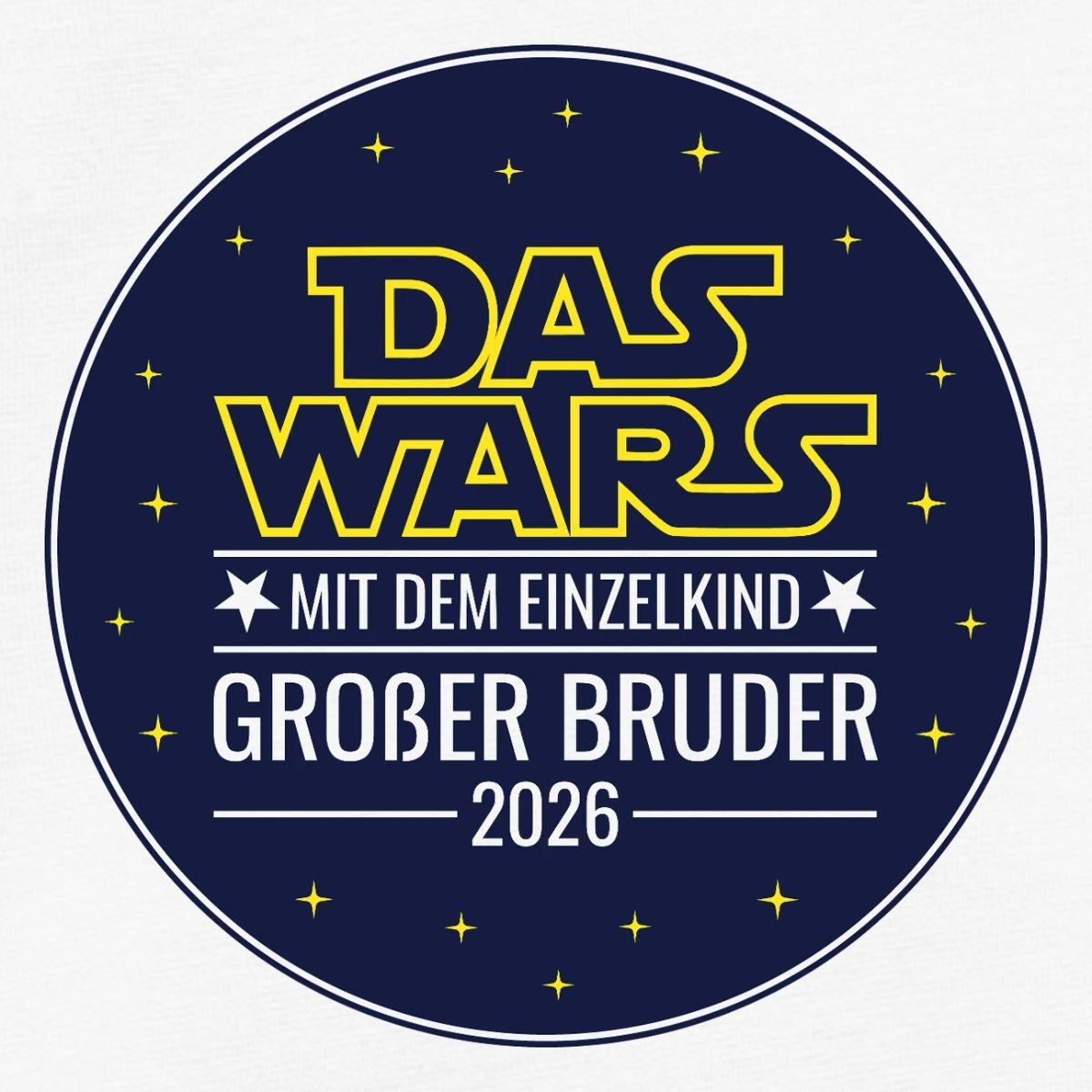 Spreadshirt Kurzarmbody Das wars mit dem Einzelkind Grosser Bruder 2026 Kurzarm Tages Baby Bod (1-tlg)