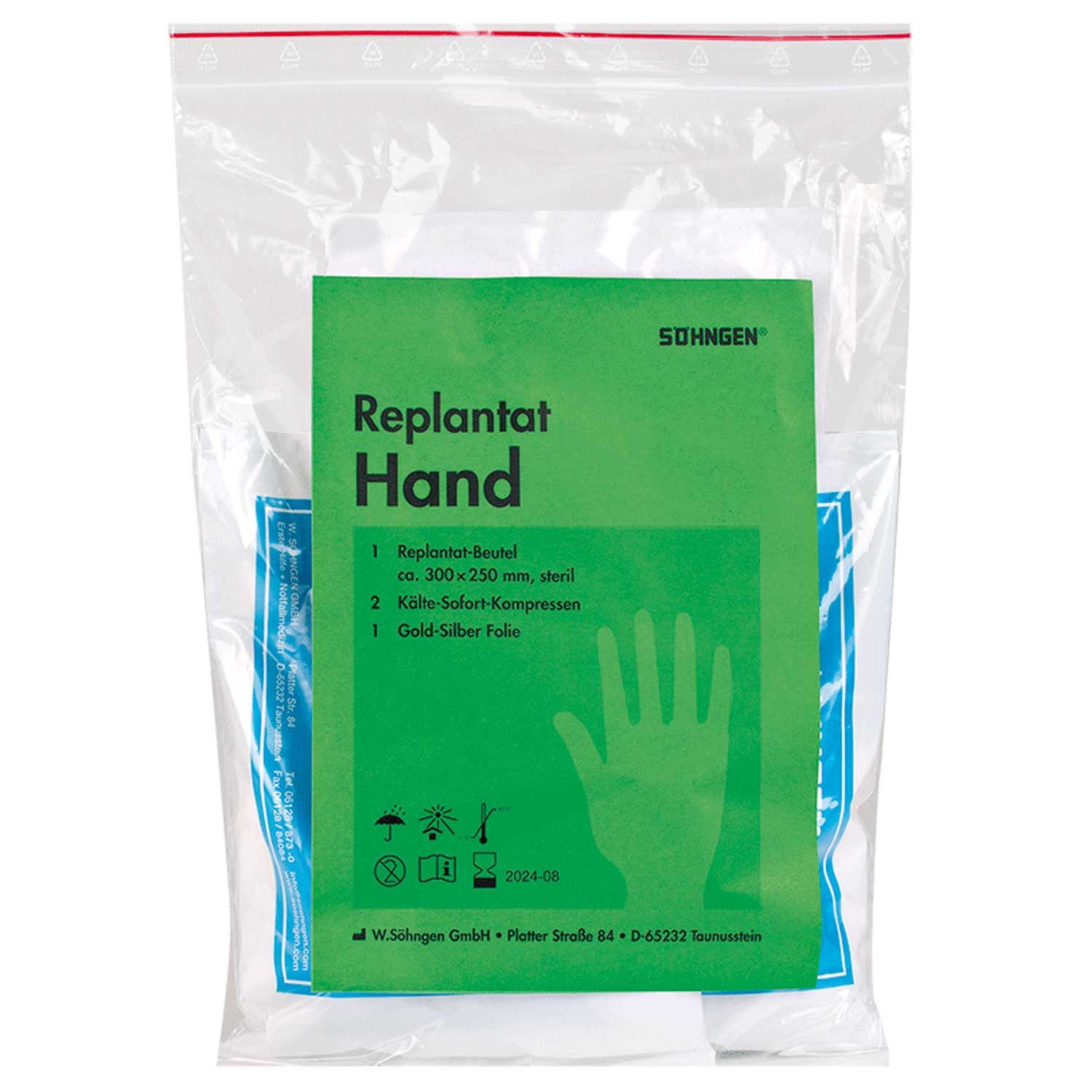 Söhngen Erste-Hilfe-Set Söhngen Replantat-Set Hand für gekühlten Transport