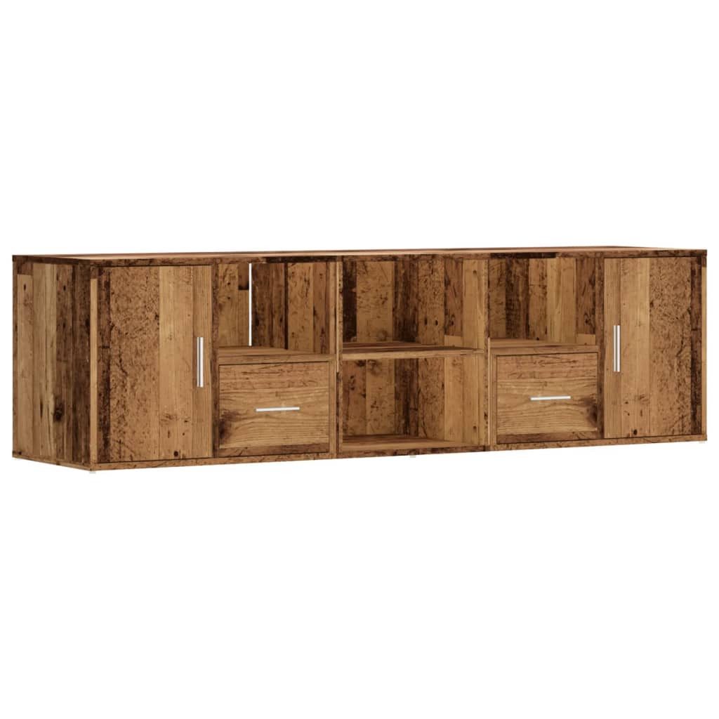vidaXL Sideboard NA Sideboard Schrank Regal Eckregal Altholz-Optik 160x40x45 cm Spanpla