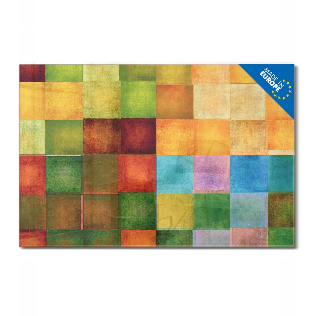 banjado Magnettafel aus Glas, mit Motiv Farbkasten 2, (gehärtetets Glas, Glasmagnettafel)