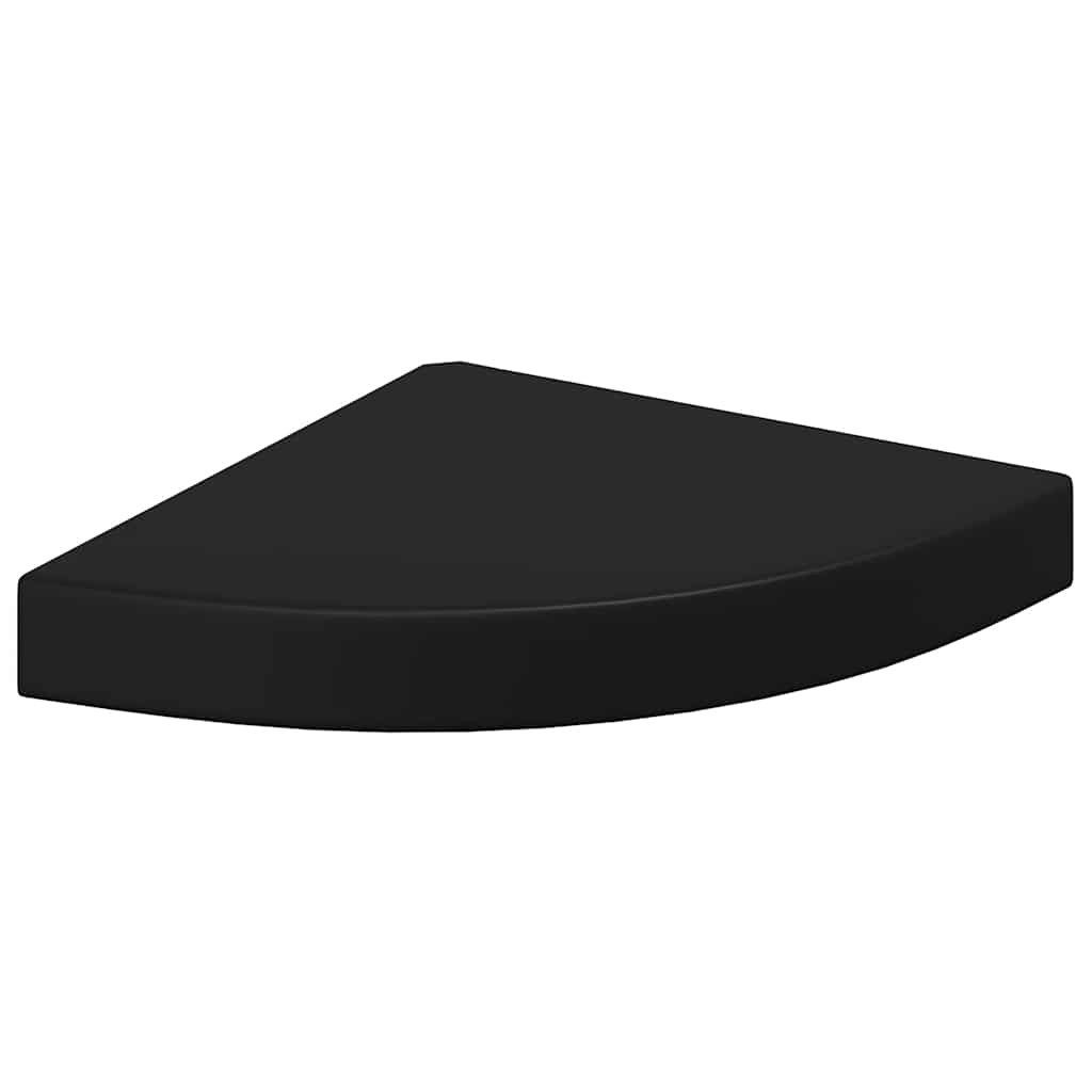 furnicato Wandregal Eck-Schwarz 25 x 25 x 3,8 cm mit unsichtbarem Montagesy günstig online kaufen