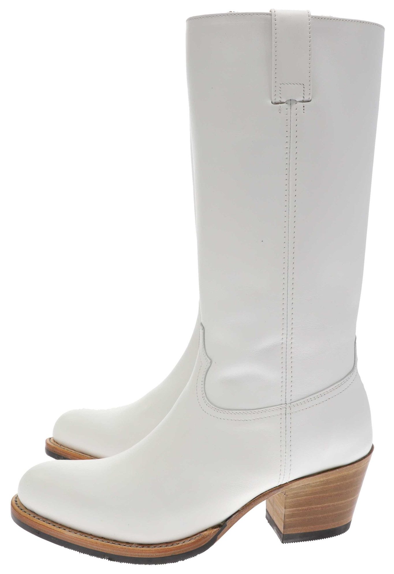 Sendra Boots 17615 Blanco Damen Lederstiefel Weiss Stiefel