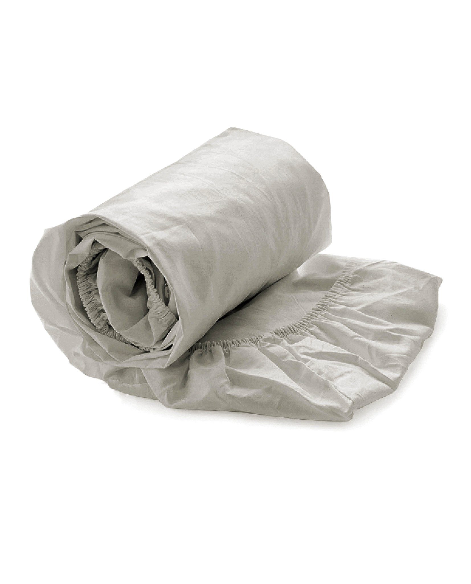 YELLOW Spannbettlaken Percale Spannbetttuch 180x200+40 cm, Tender Grey 180x200, Baumwolle, Gummizug: Rundum, (1 Stück)