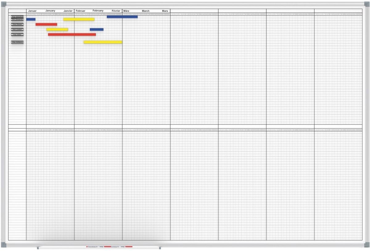 MAUL Wandtafel Jahresplaner Maulstandard 14 Monate 100x150cm