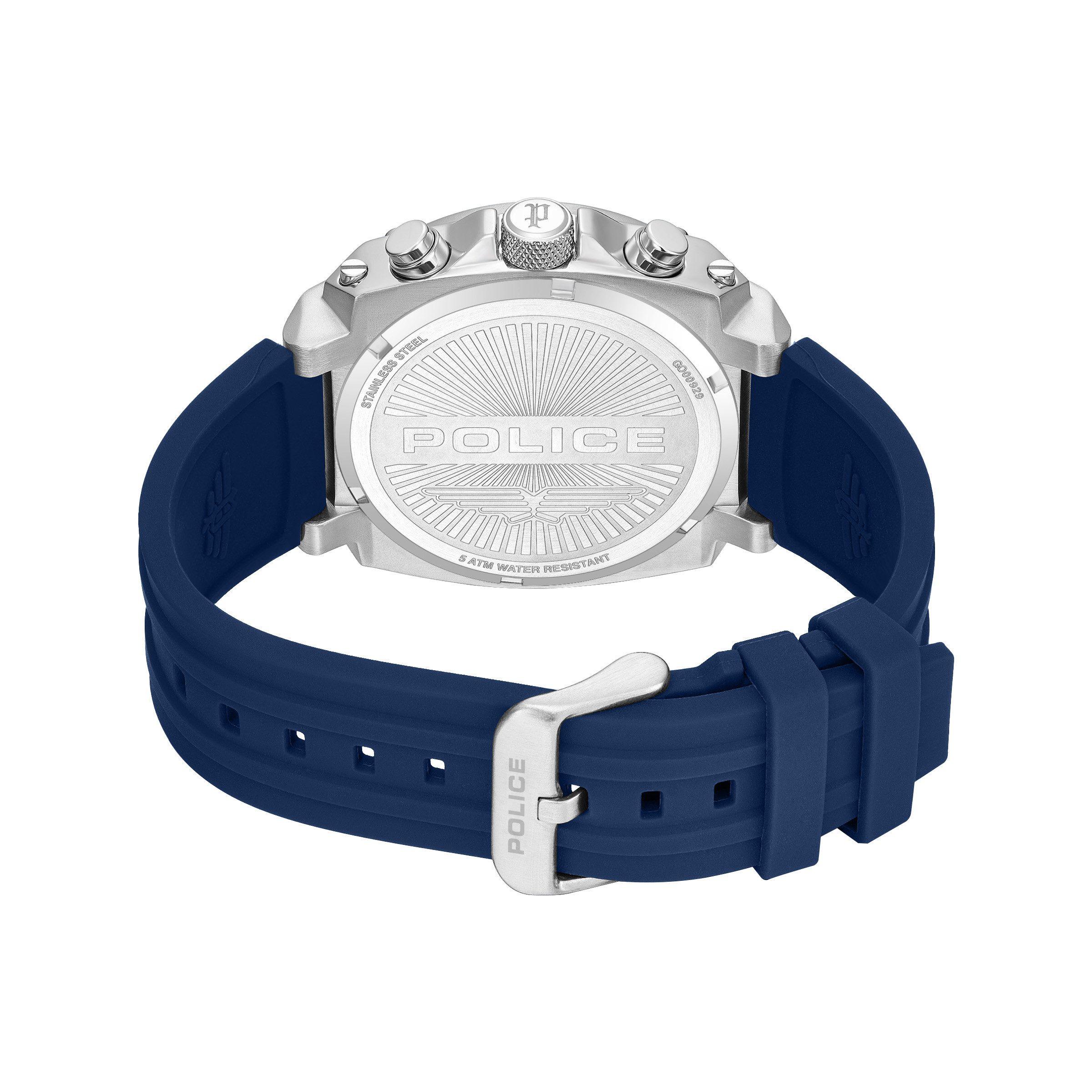 Police Chronograph Norwood PEWGO0092904, Quarzuhr, Armbanduhr, Herrenuhr, Lederarmband, analog, Stoppfunktion