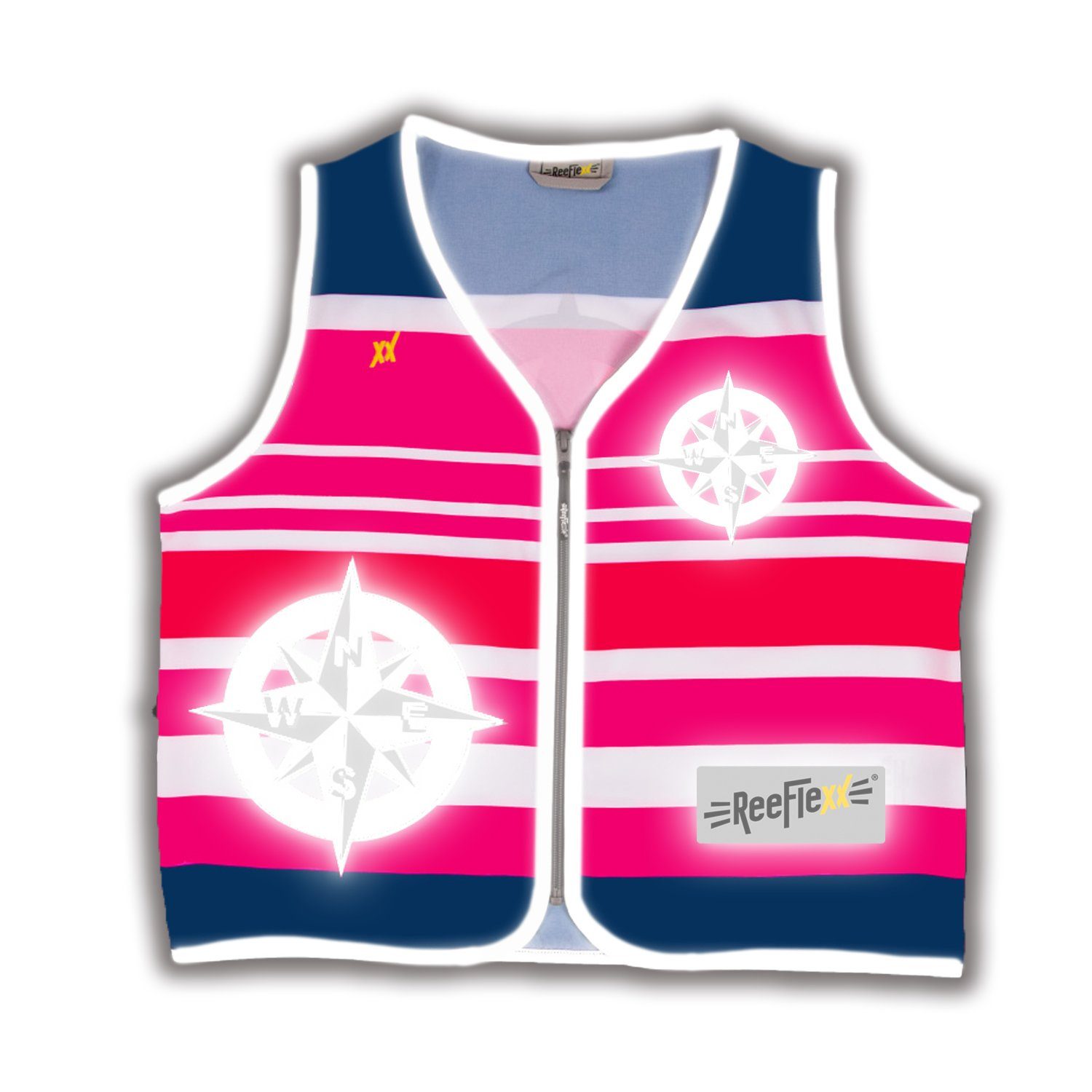 ReeFlexx Warnweste Pink Nautic Compass - Damenwarnweste