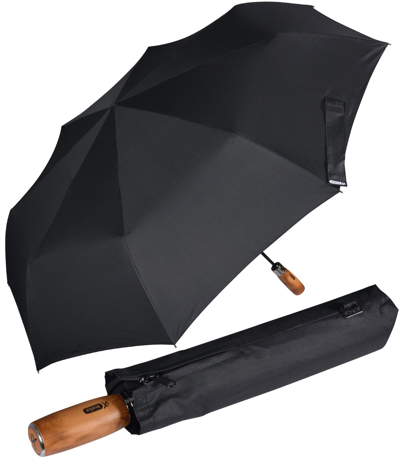 Taschenregenschirm XXL 121 cm Durchmesser mit Auf-Zu-Automatik